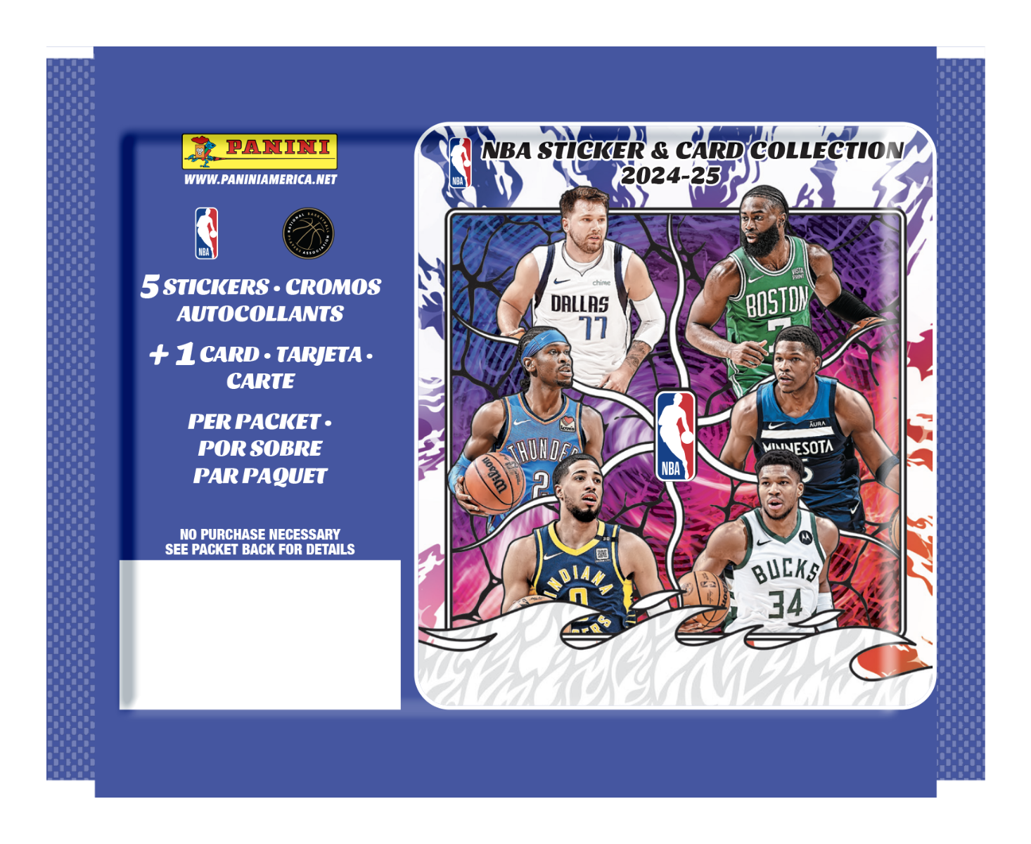 2024-25 Panini NBA Sticker and Card Collection - 20 Count