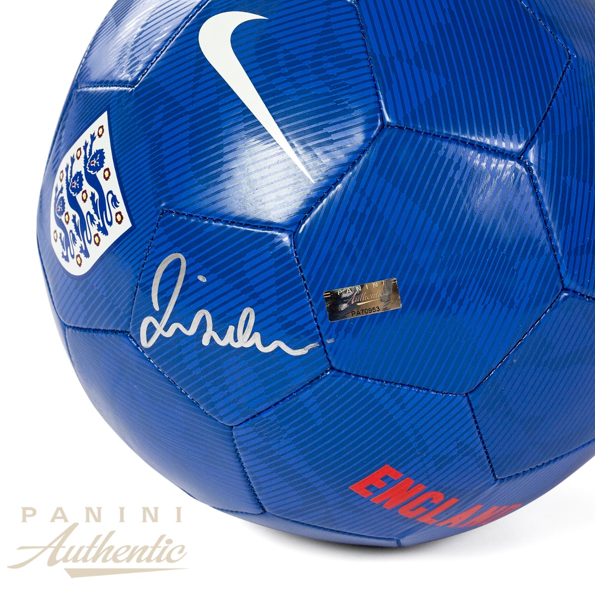 David Beckham Autographed England National Team Blue Nike Team Prestige Soccer Ball ~Open Edition Item~