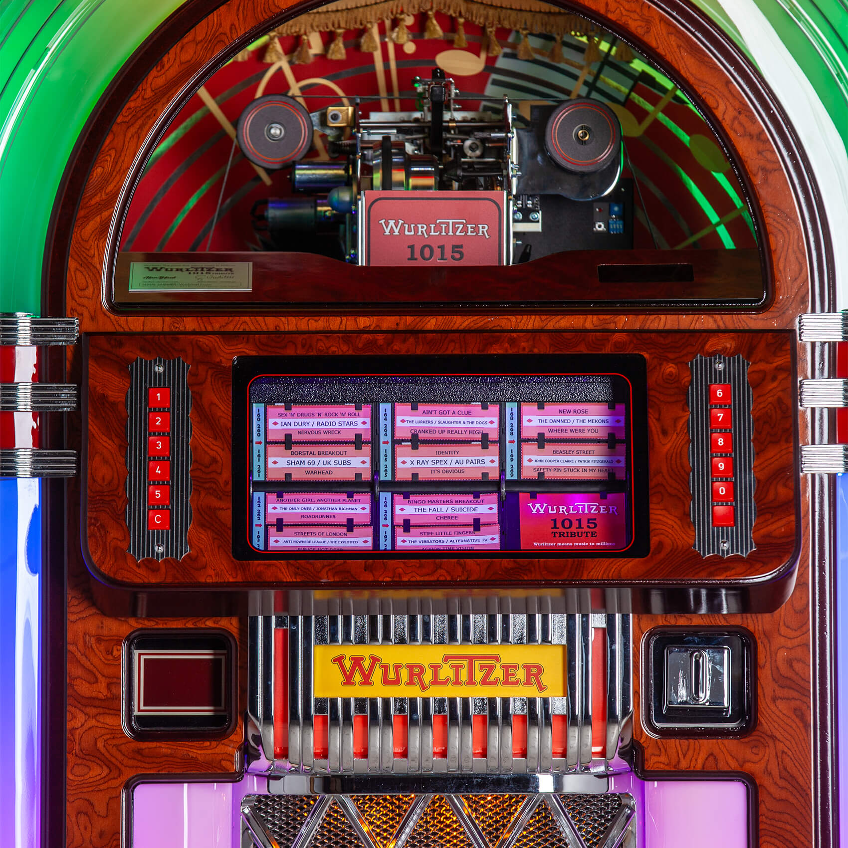 Sound Leisure Wurlitzer 1015 Tribute Vinyl Jukebox
