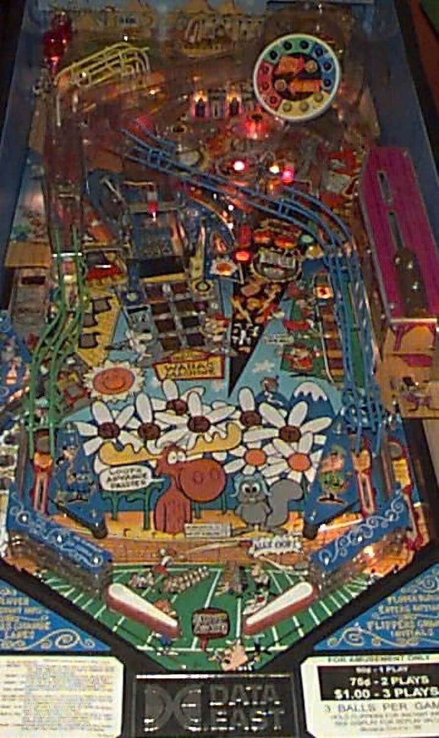 The Adventures Of Rocky & Bullwinkle Pinball Machine