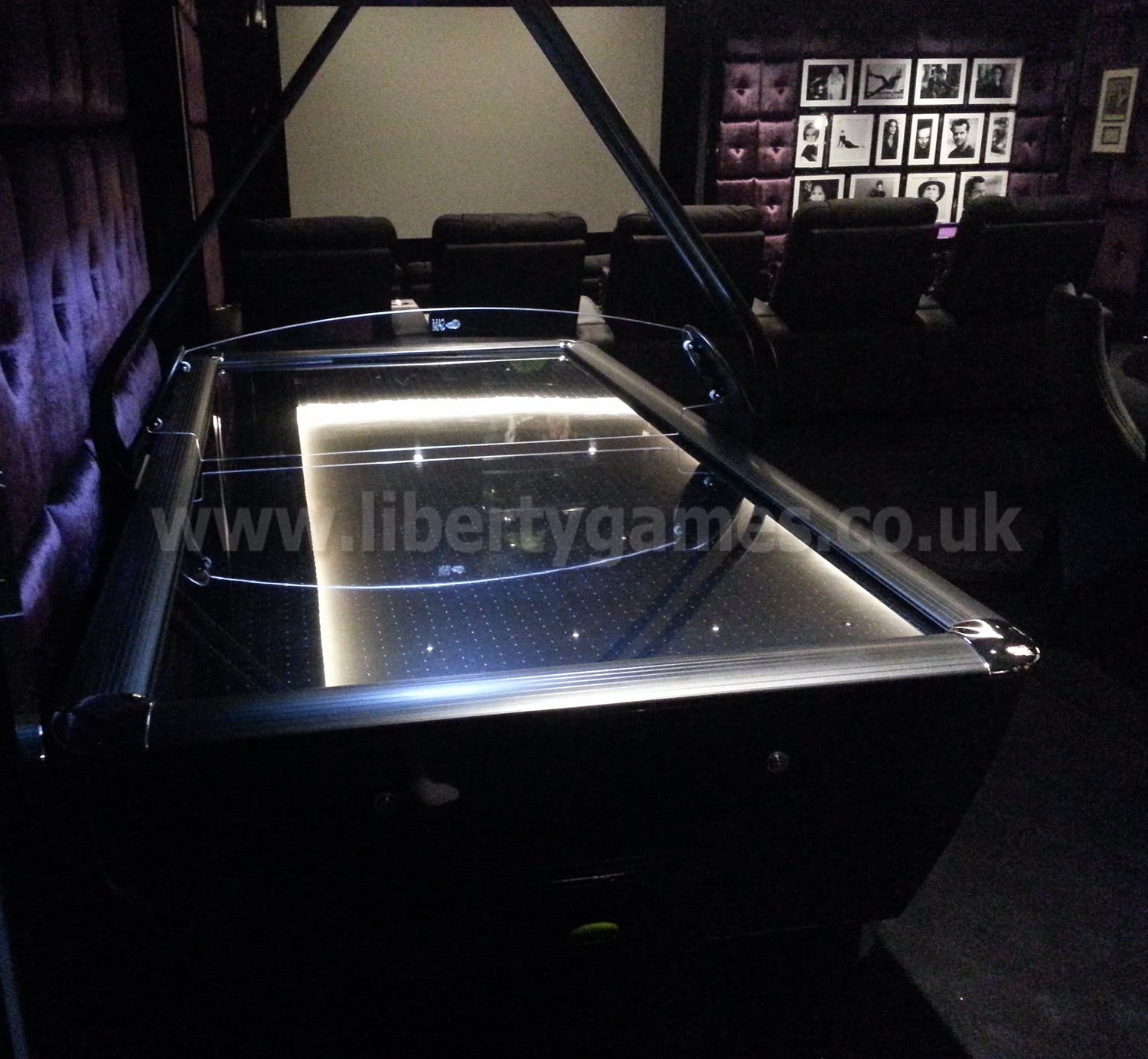 SAM Black Track 8 foot Commercial Air Hockey Table