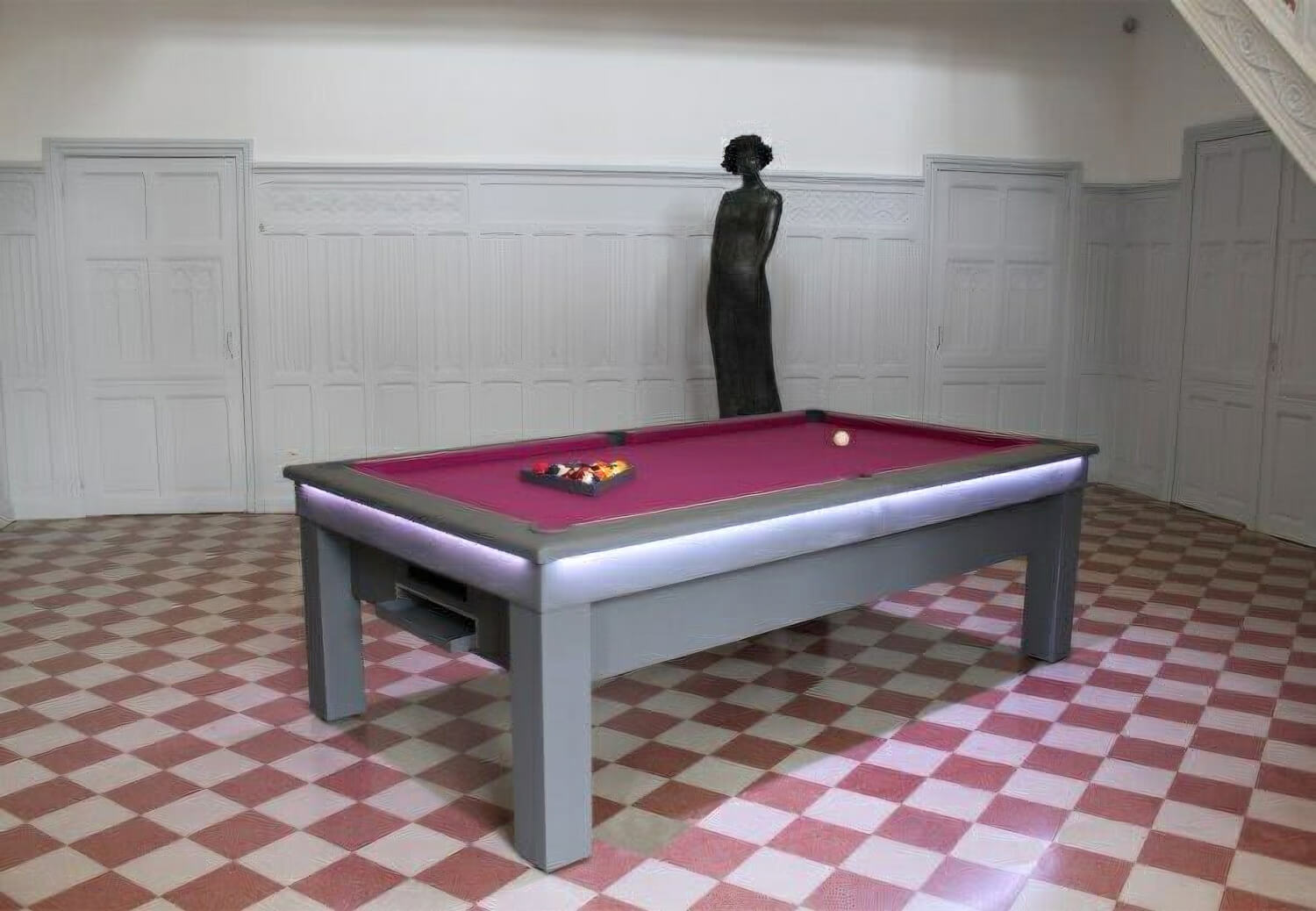Billard Toulet Lambert Coin Operated Slate Bed Pool Table