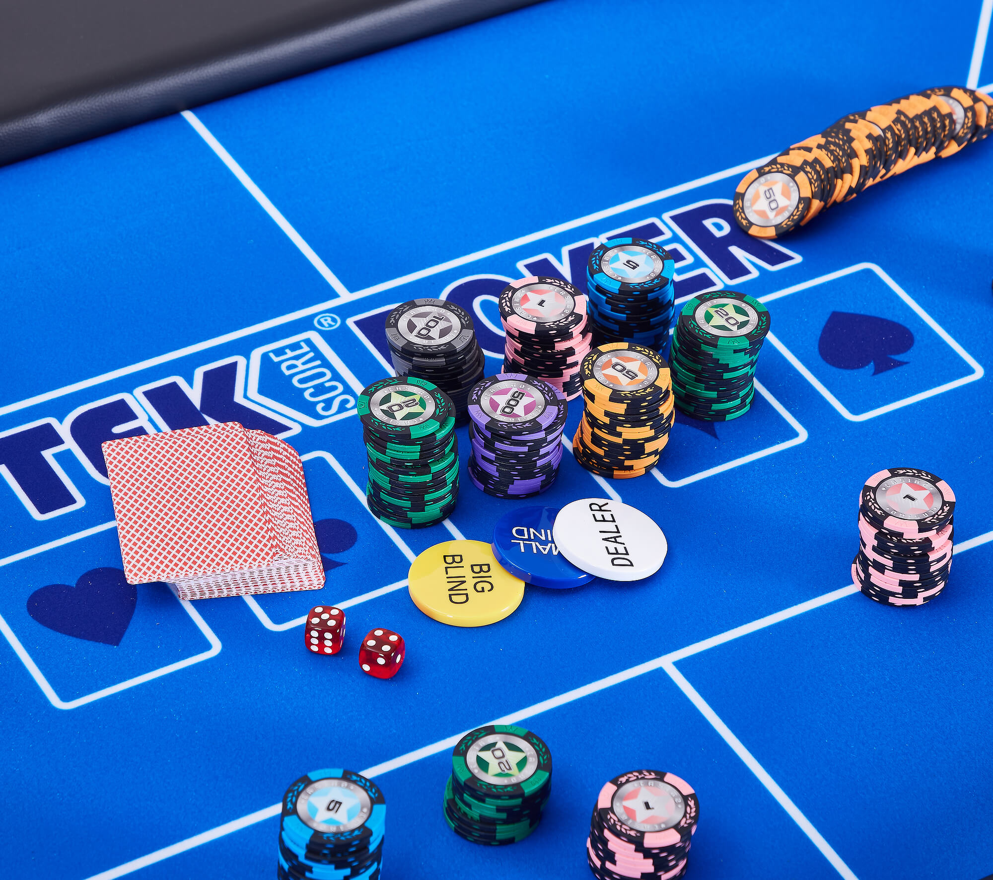 Tekscore 300-Piece Poker Chip & Card Set in Carry Case