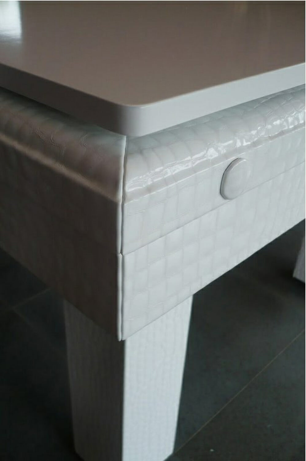 Billard Toulet Leather Pearl Slate Bed Snooker Table