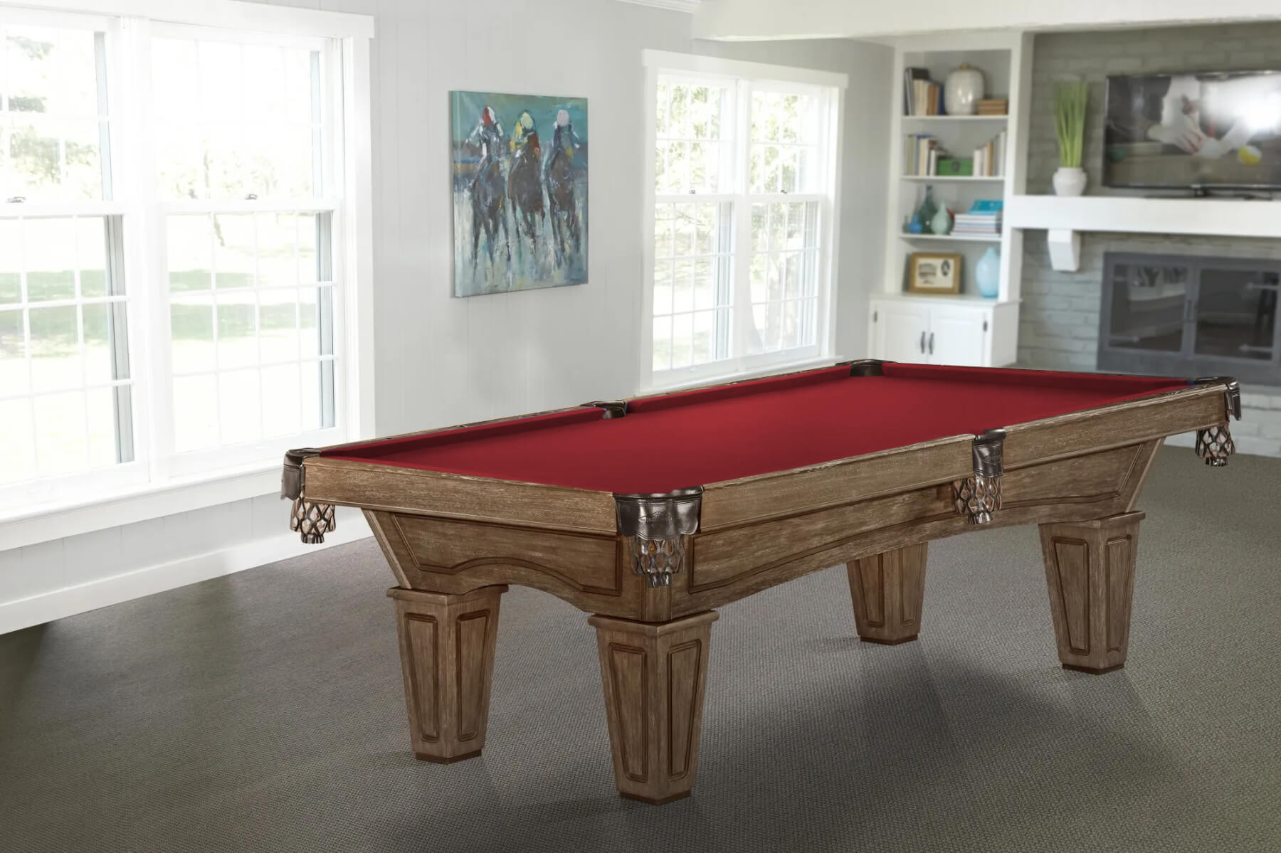 Brunswick Allenton 7ft/8ft Tapered Leg Slate Bed Pool Table