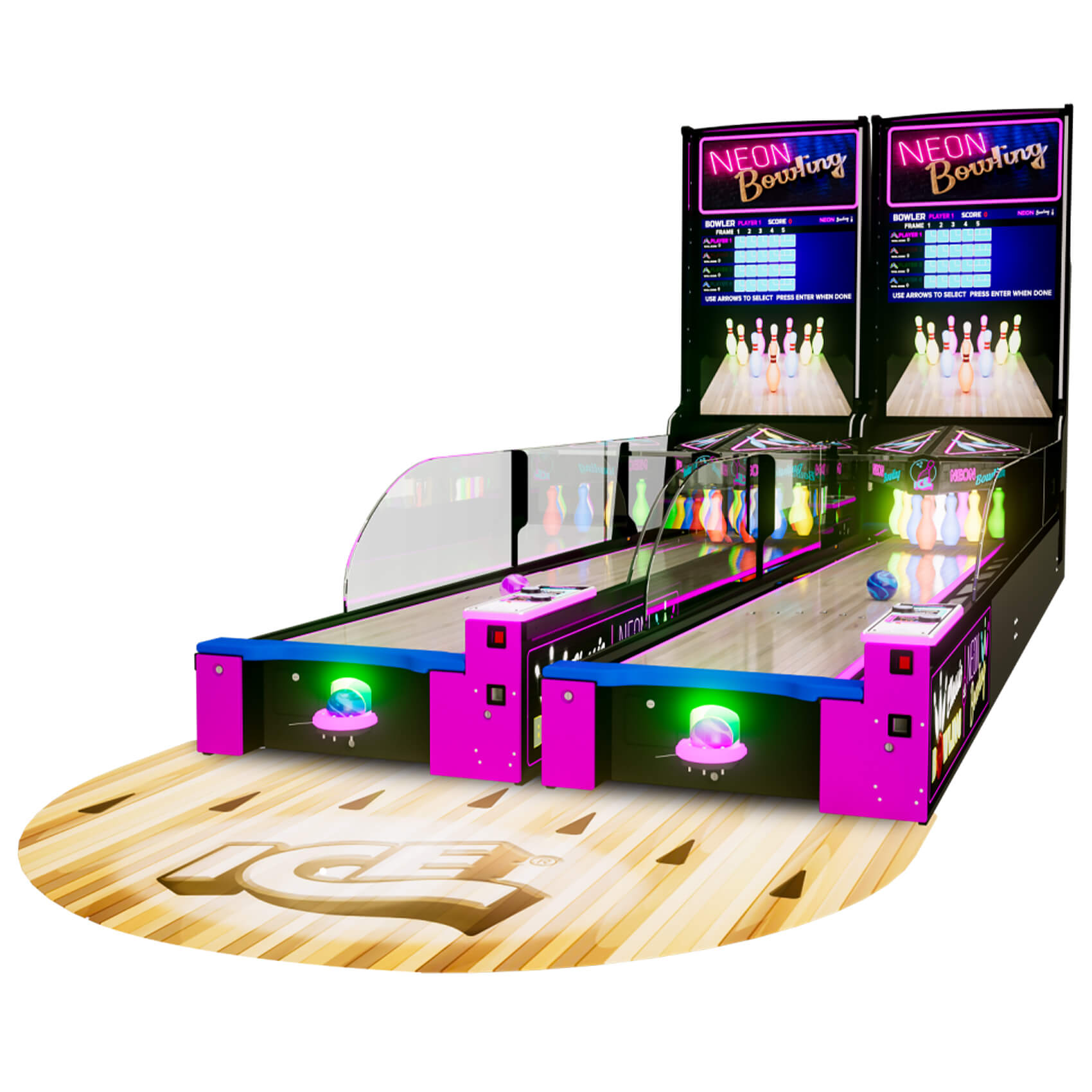 SEGA Neon Bowling Arcade Machine