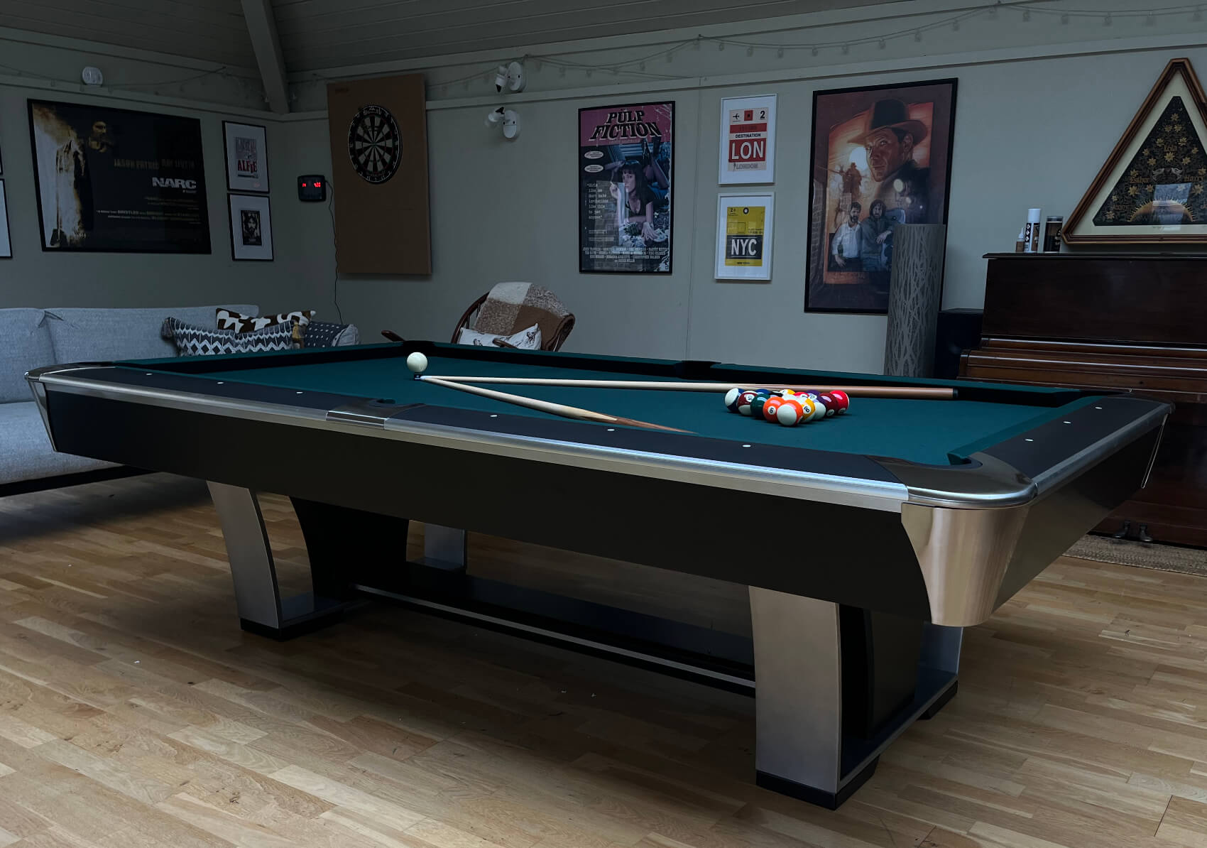 Pureline Warrior Tournament American Slate Bed Pool Table