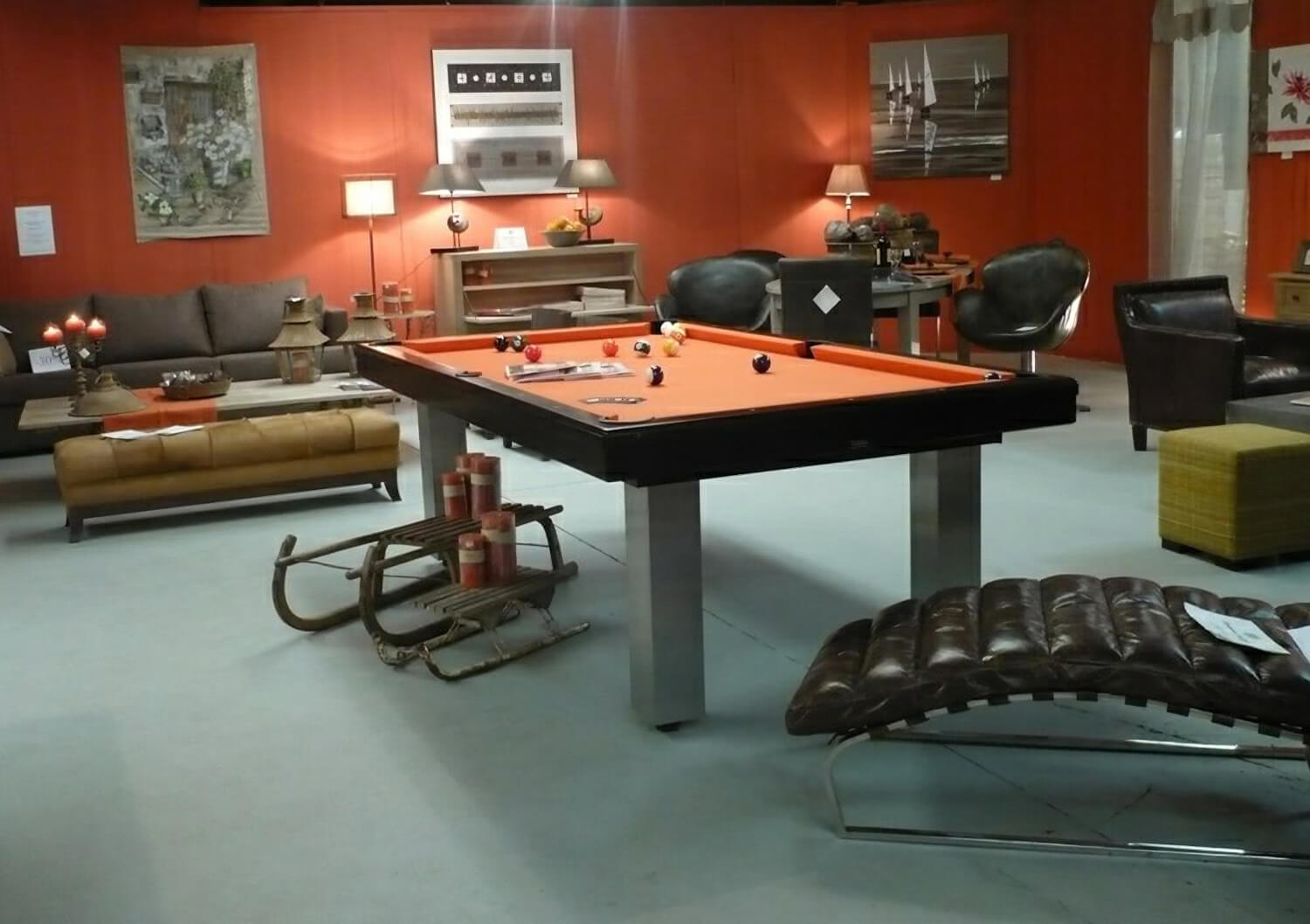 Billard Toulet Loft Slate Bed Snooker Table