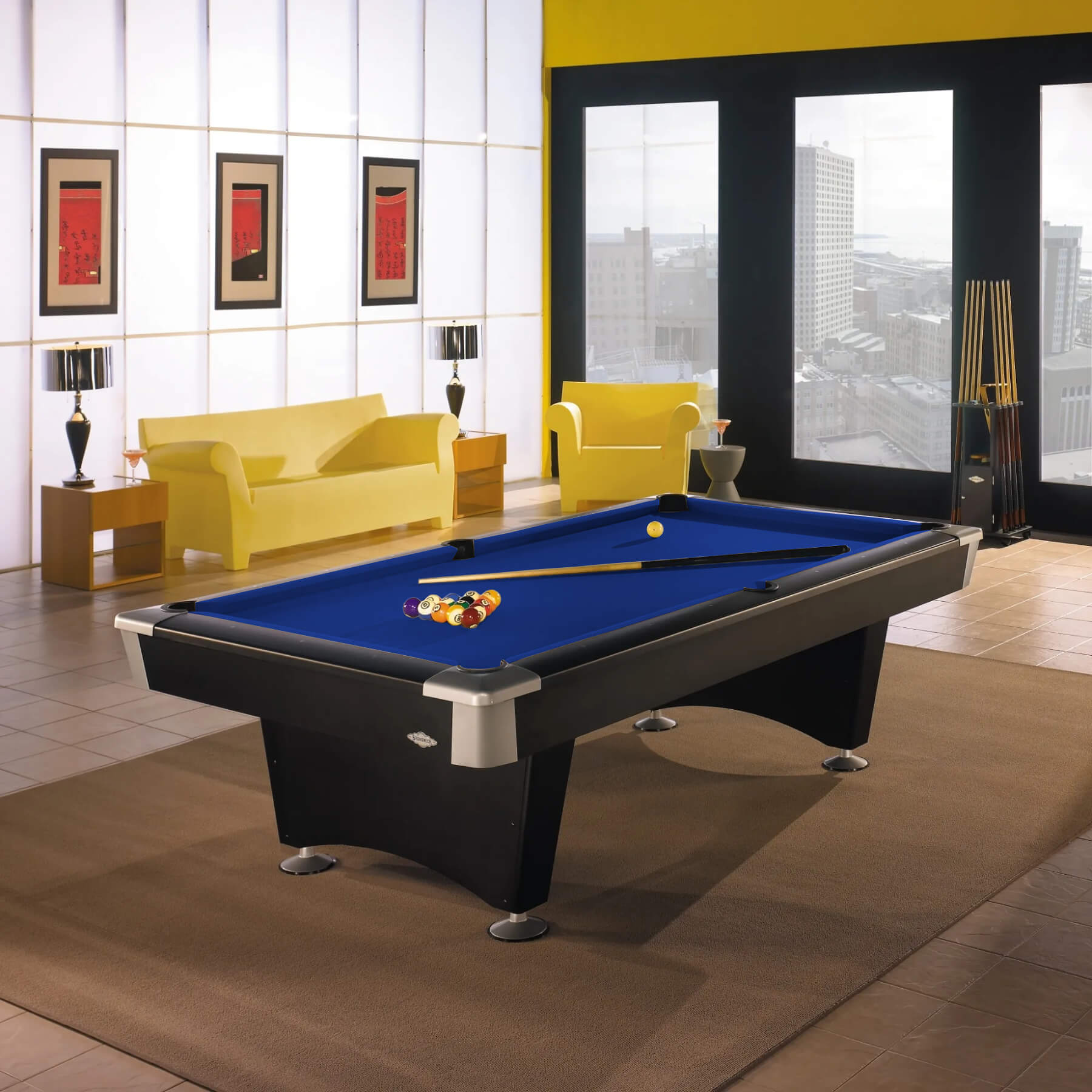 Brunswick Black Wolf 7ft/8ft Slate Bed American Pool Table