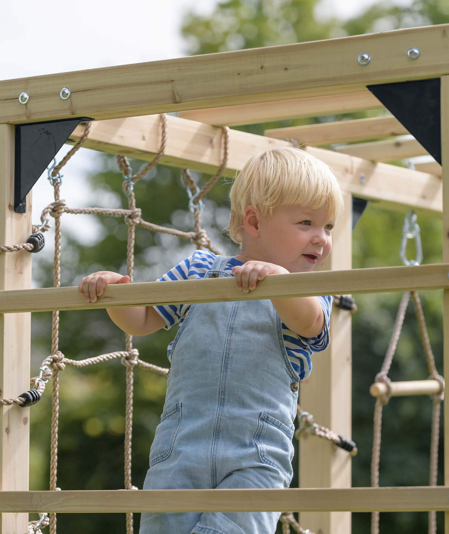 Jack Multi Challenge Wooden Climbing Frame by Swing King