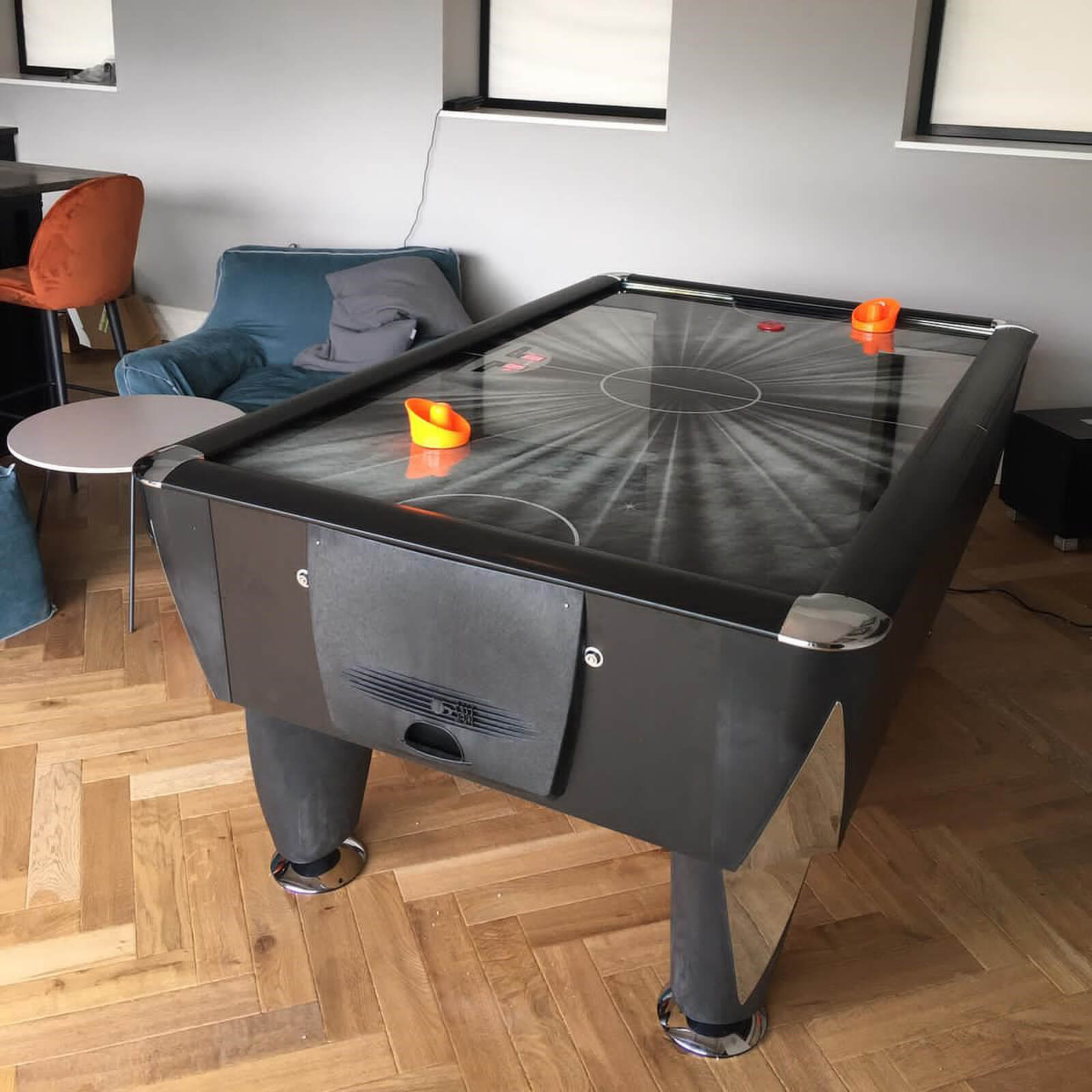 SAM Black Ice Track 7 Foot  Air Hockey Table