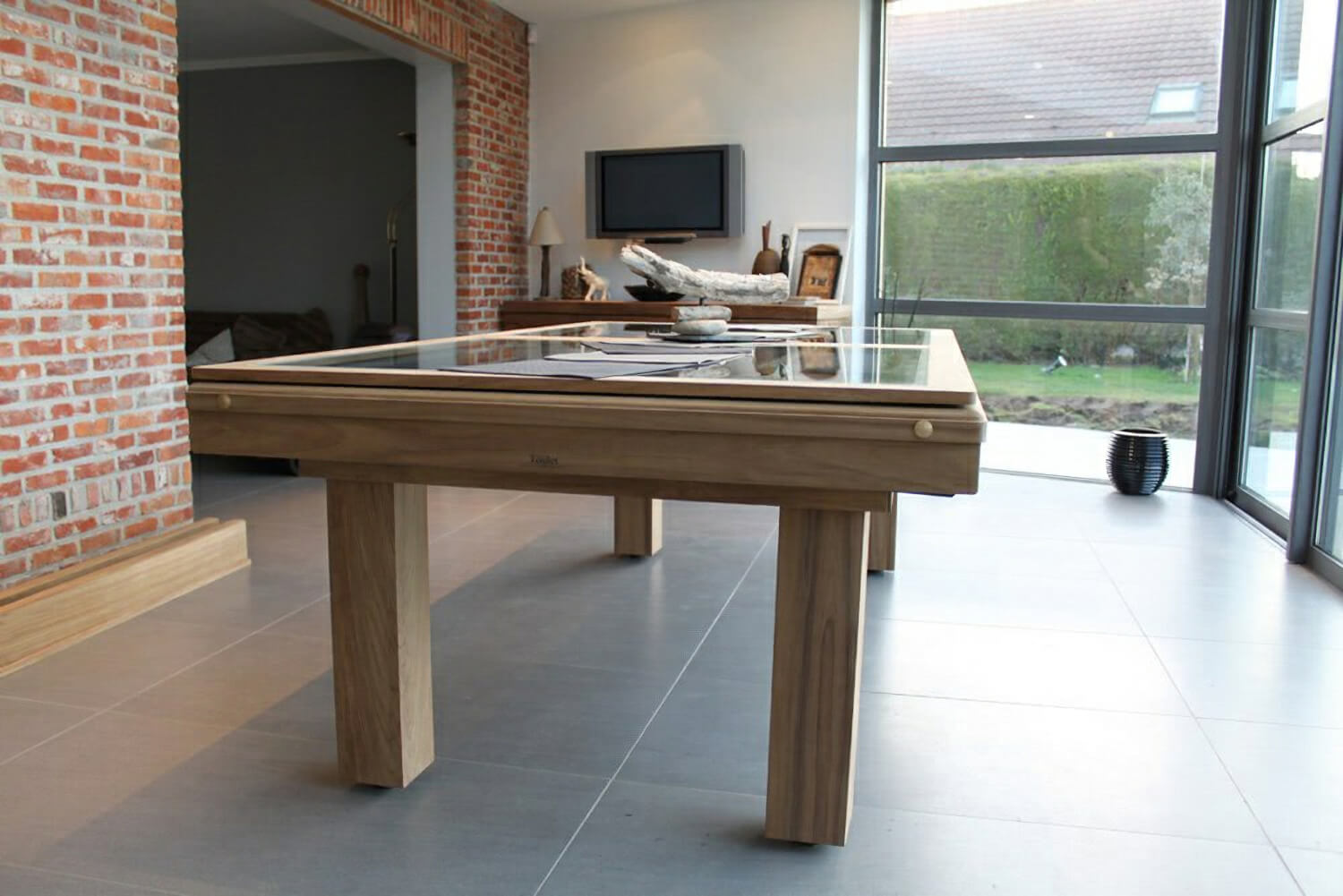 Billard Toulet Outdoor Teck Slate Bed Snooker Table