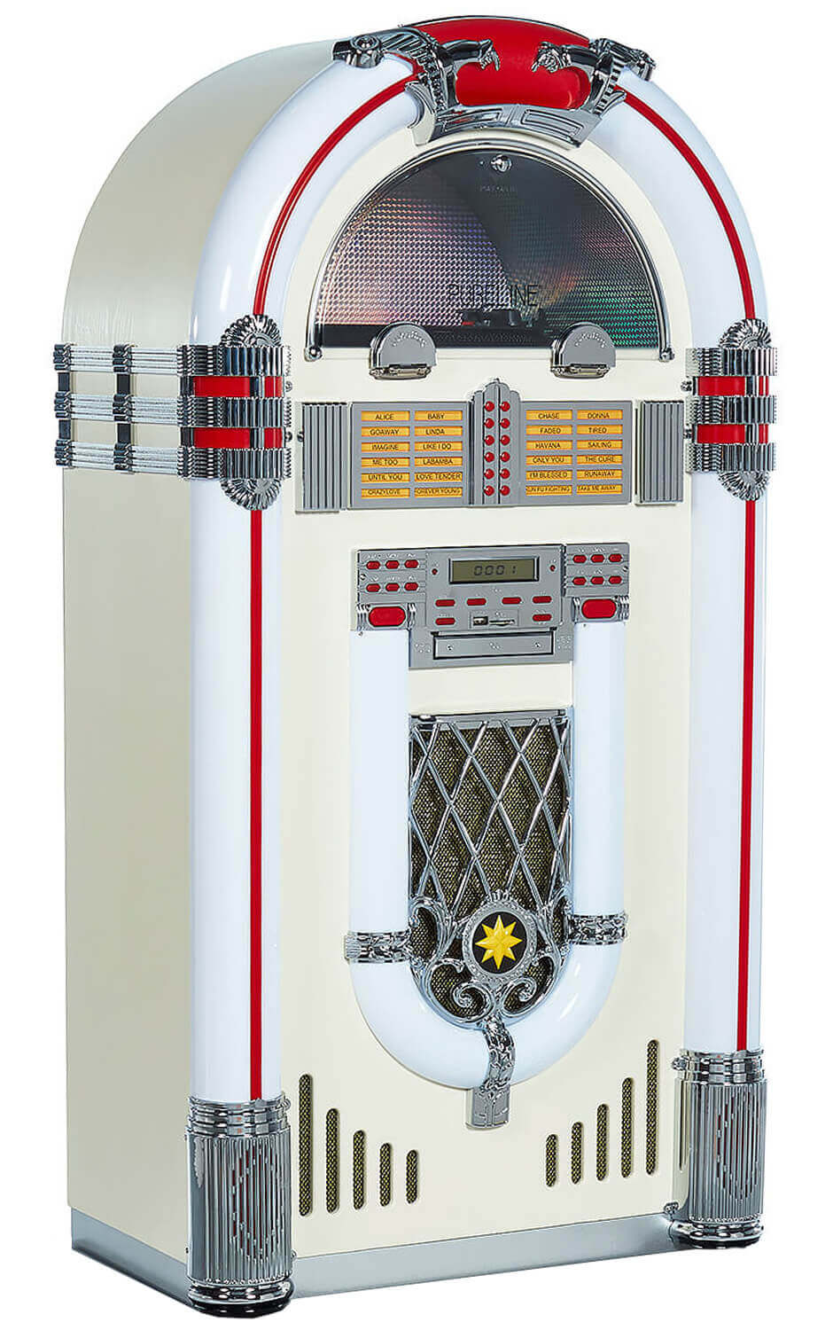 Graded Stock: Pureline 128V Retro Bluetooth CD & Vinyl XL Jukebox