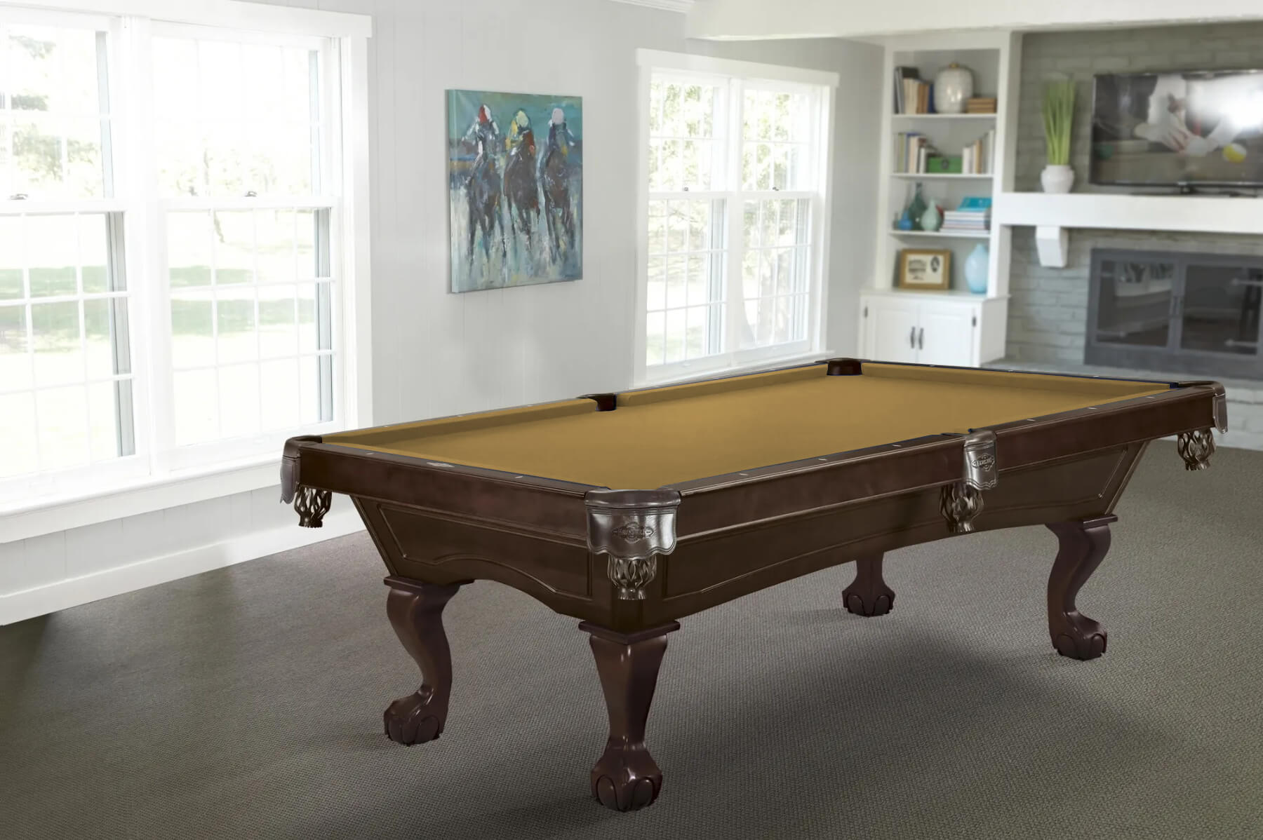 Brunswick Allenton 7ft/8ft Ball & Claw Leg Slate Bed Pool Table