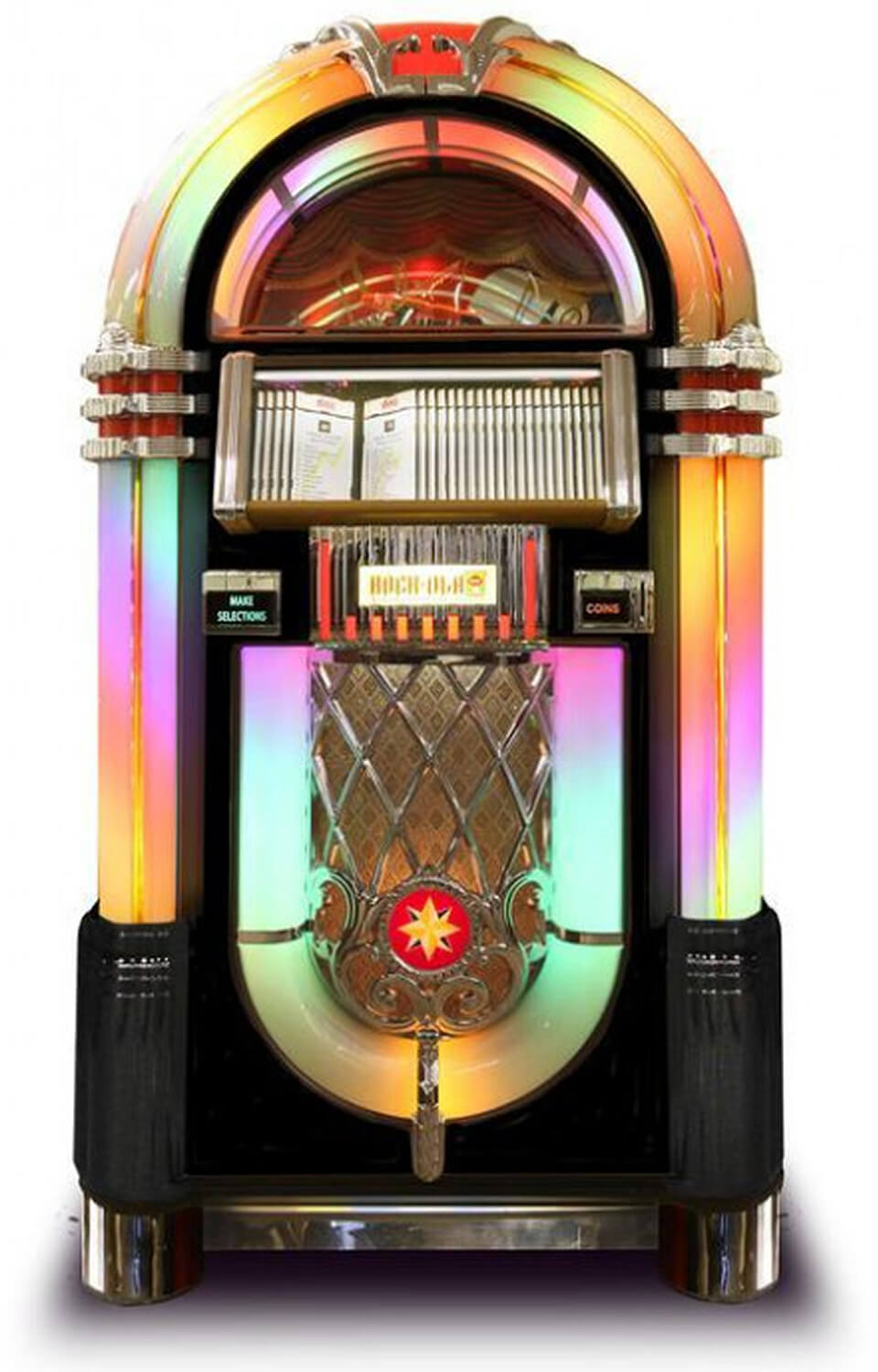 Rock-Ola Bubbler Black CD Jukebox