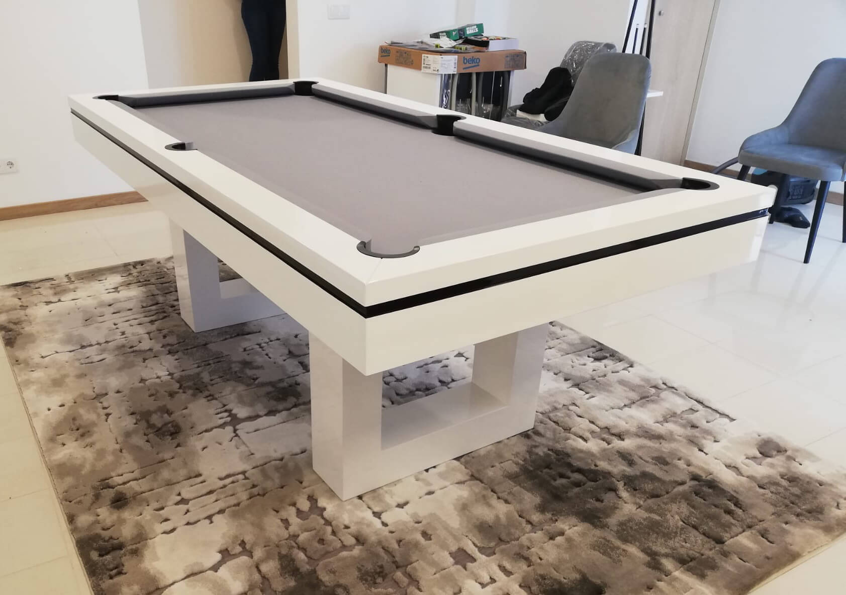 The Monaco Slate Bed Pool Table