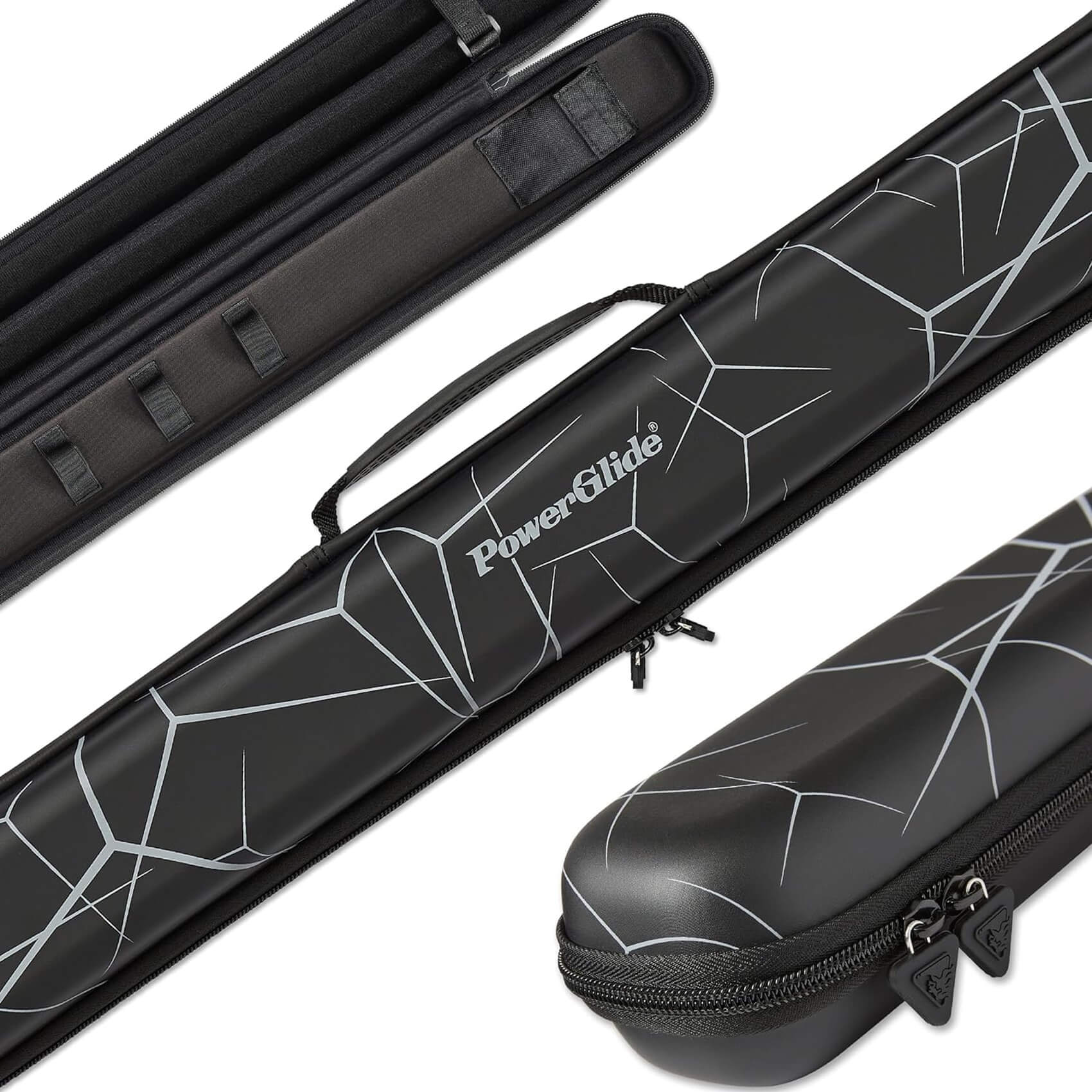 Powerglide Svartur Noir Cue Case for 2-Piece Pool Cue