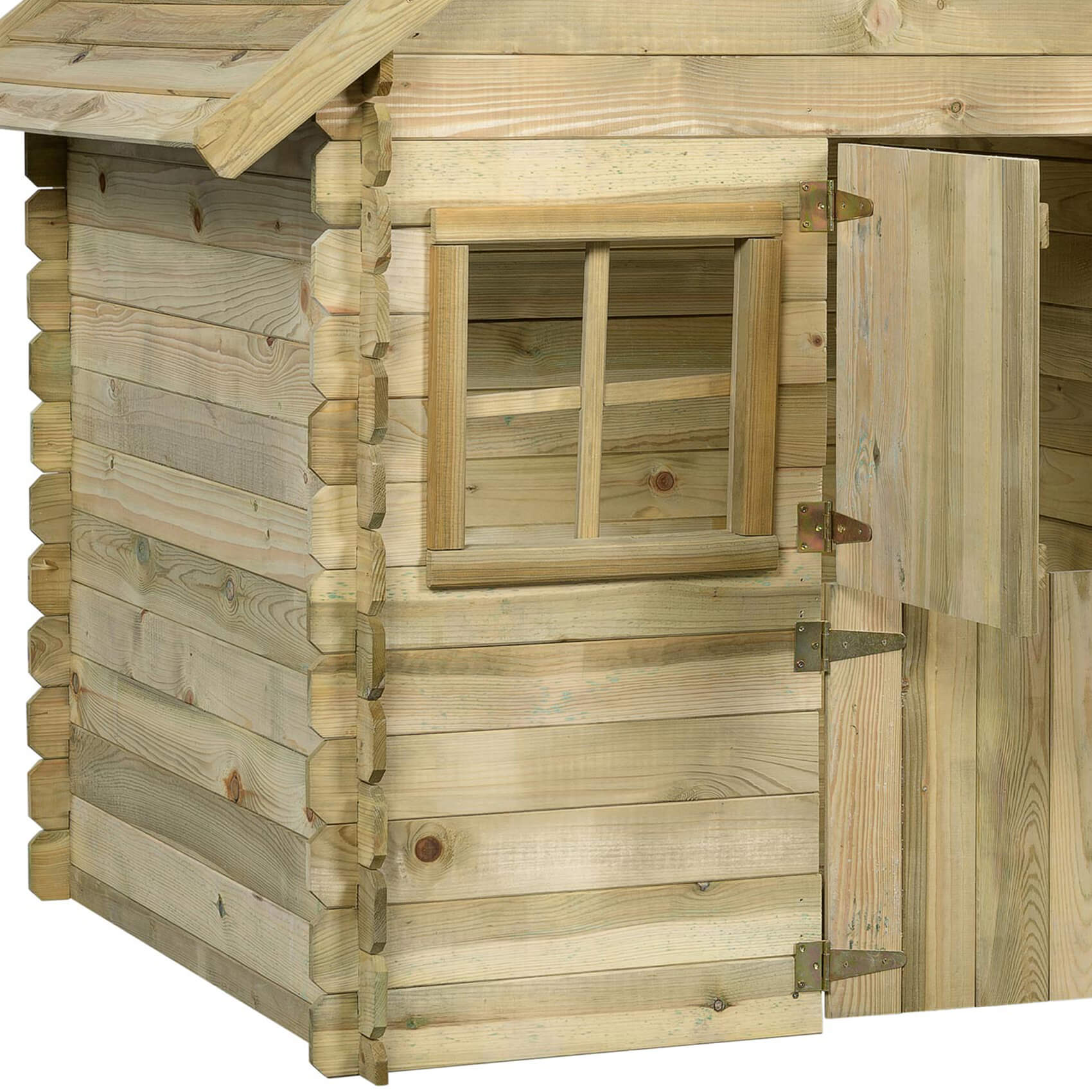 Louise Deluxe Wooden Playhouse with Wooden Floor by Swing King