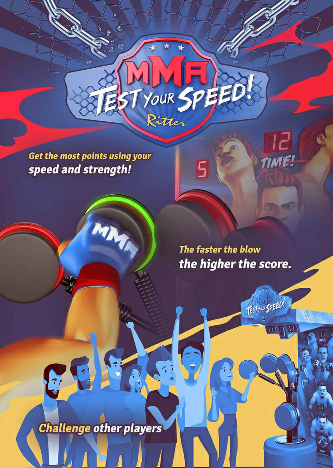 MMA Test Your Speed Kickboxing Machine