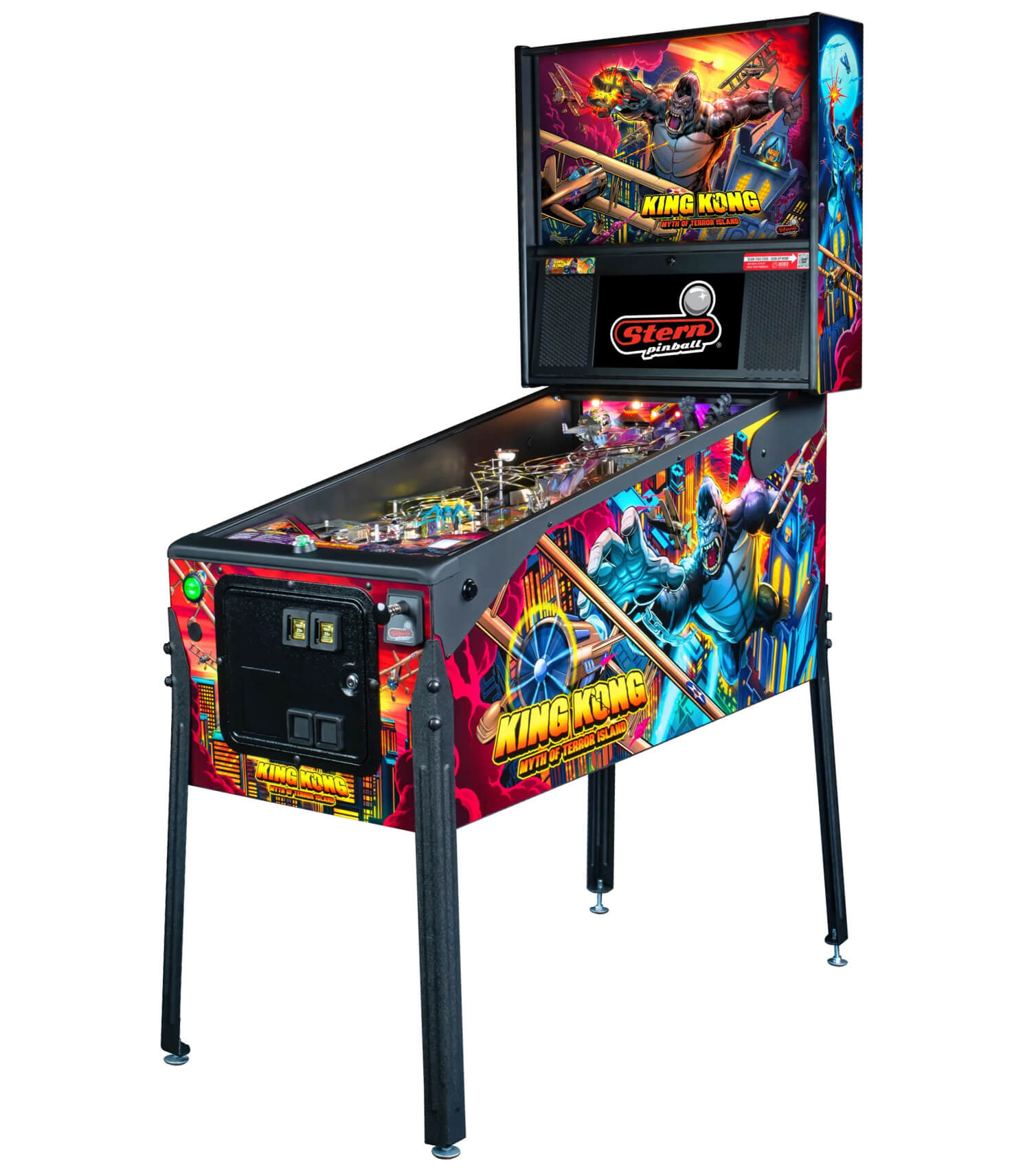 Stern King Kong: Myth of Terror Island Premium Pinball Machine