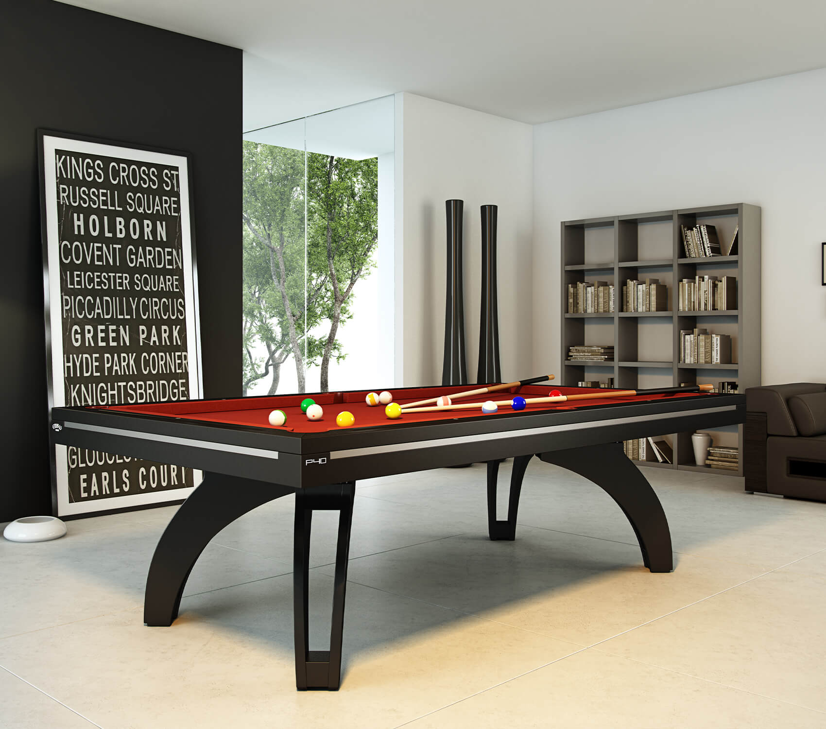 Etrusco P40 Luxury Slate Bed Pool Dining Table