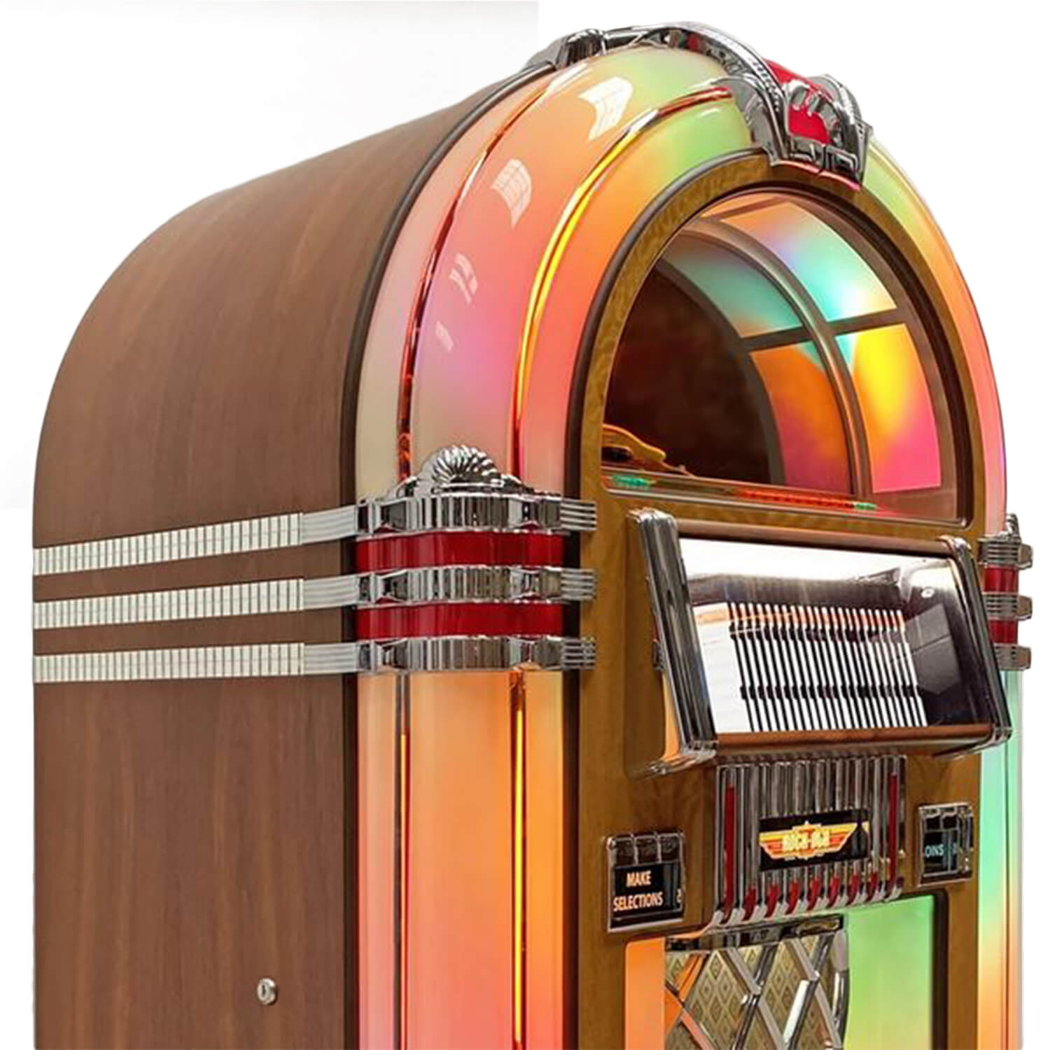 Rock-Ola Bubbler Walnut CD Jukebox