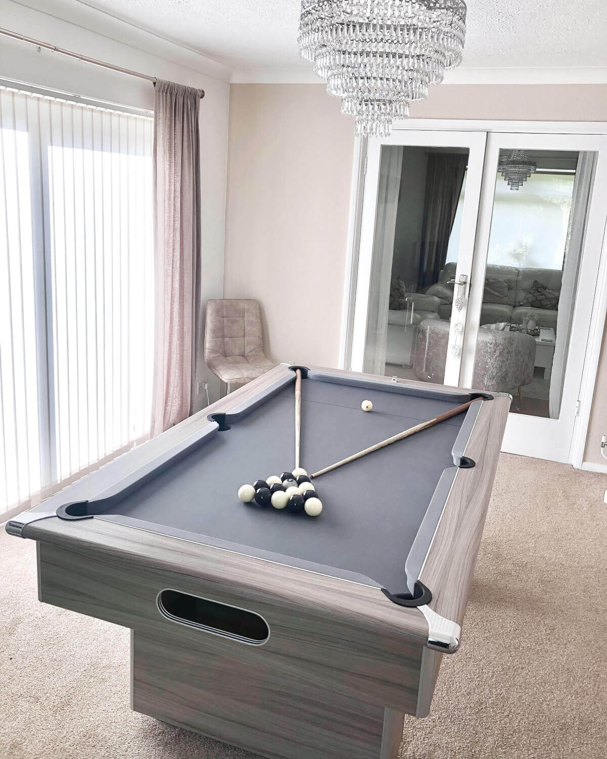 Classic Slimline Slate Bed Pool Table