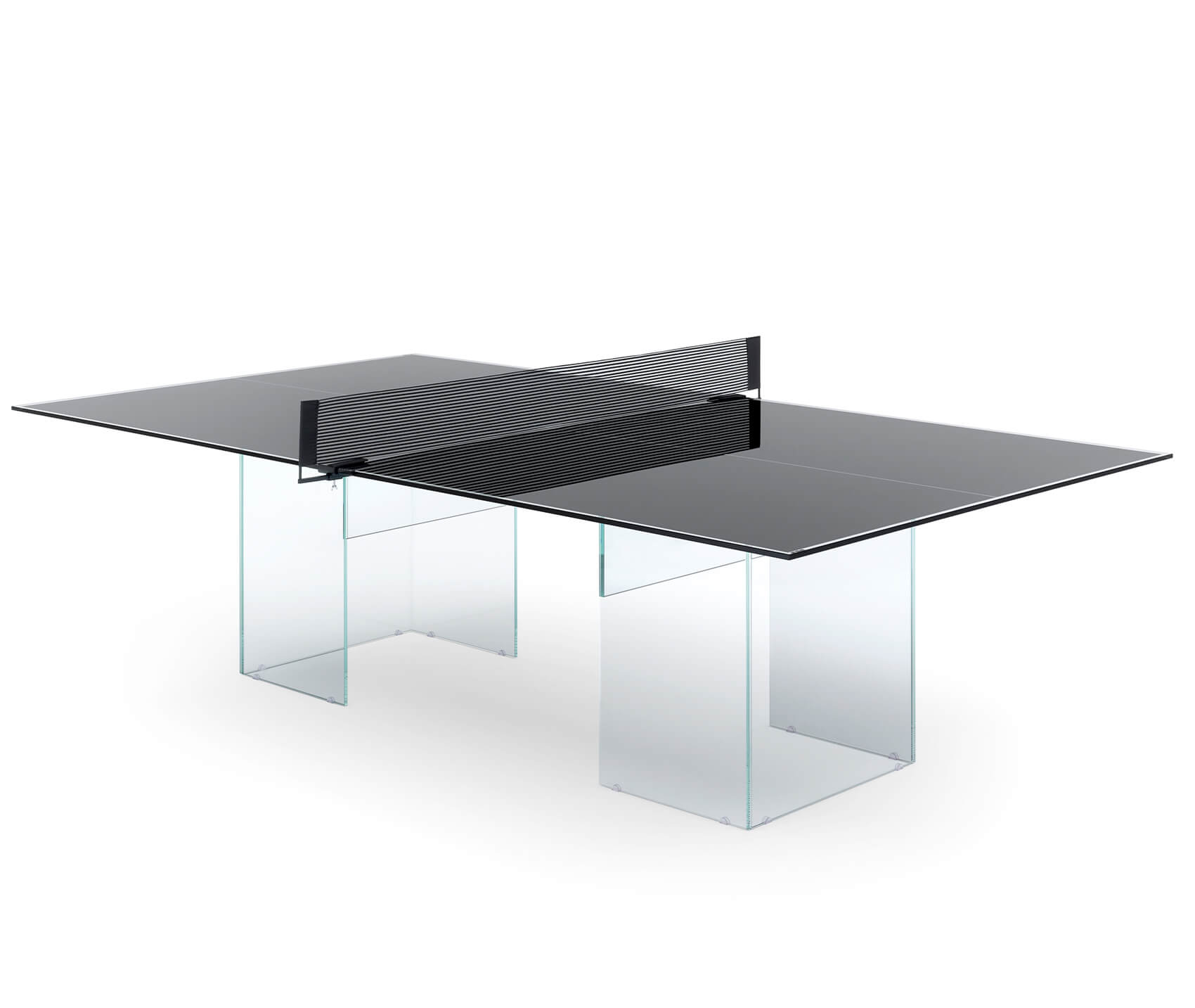 The Crystal Outdoor/Indoor Glass Table Tennis Table