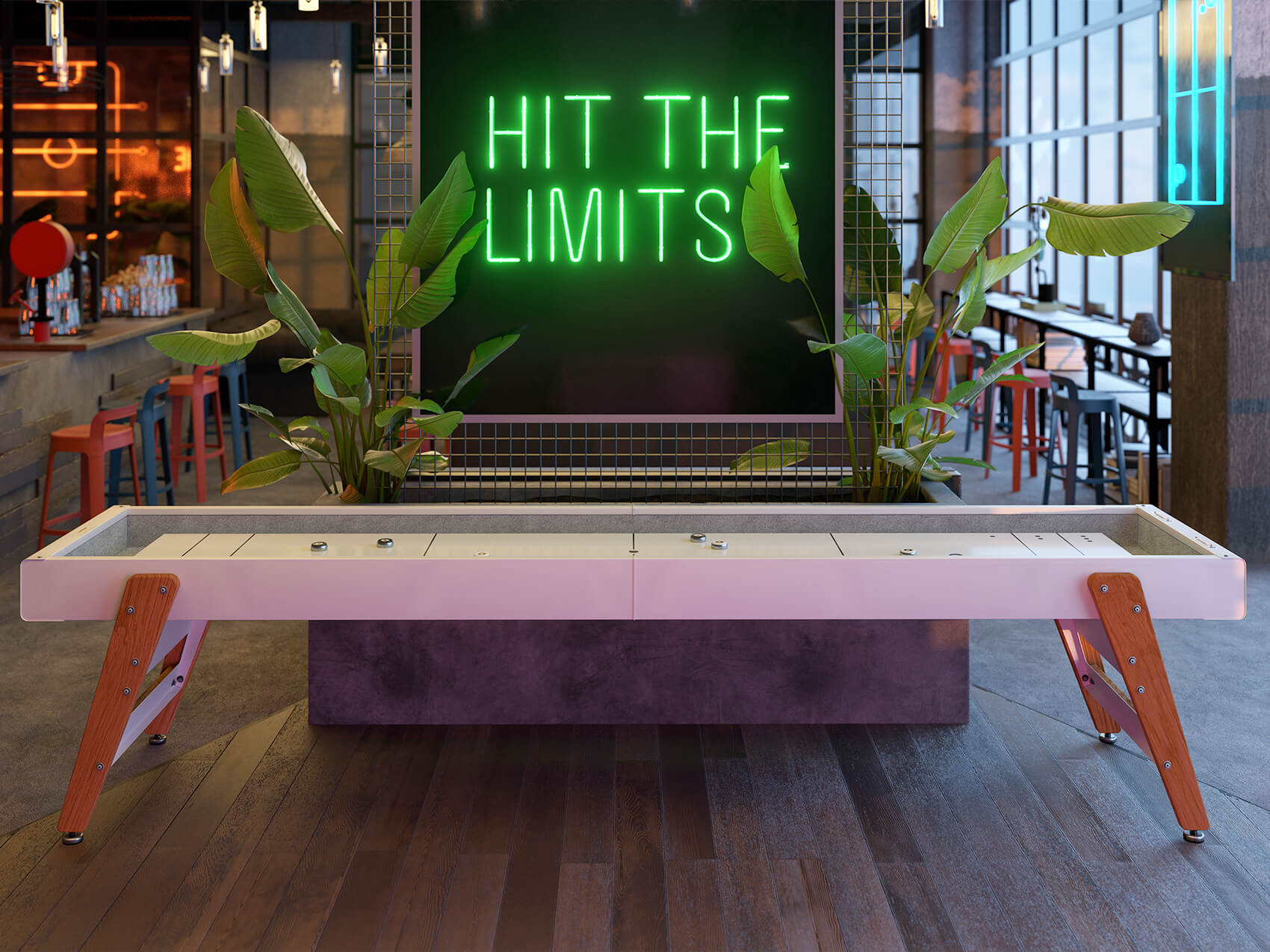 RS Barcelona Track Shuffleboard Table