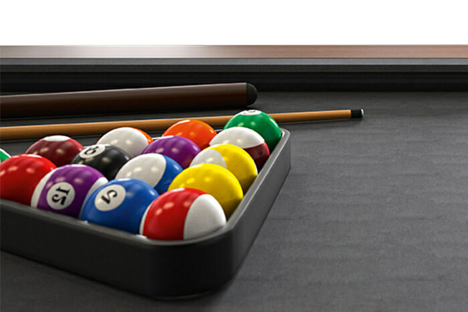 The Steel 6ft Slate Bed American Pool Table