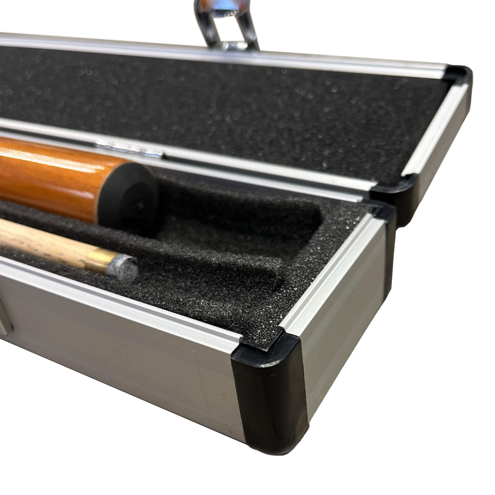 Chrome Cue Case for 2 Piece Pool Cue (P2231)