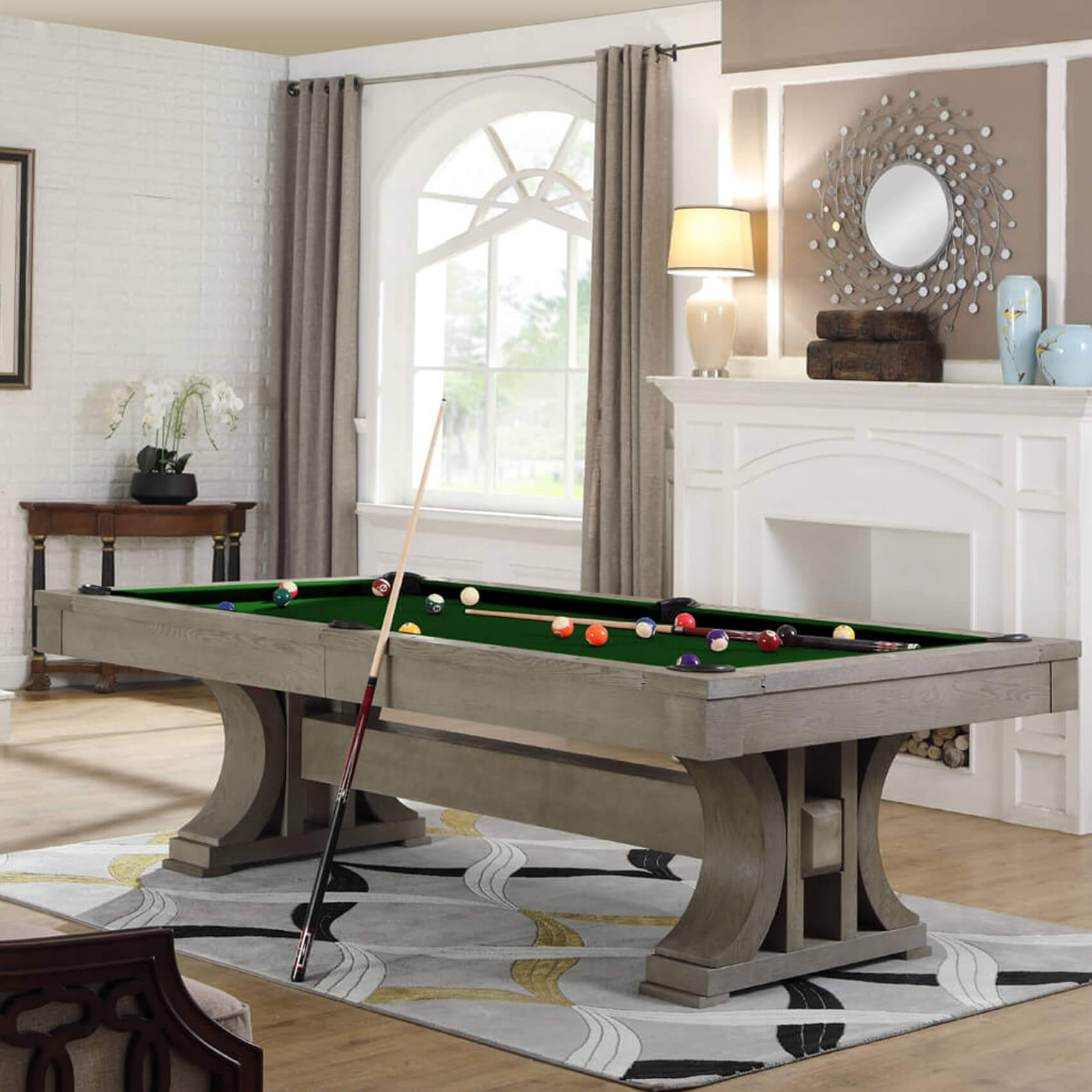The Pureline Georgia II 7ft/8ft American Pool Dining Table