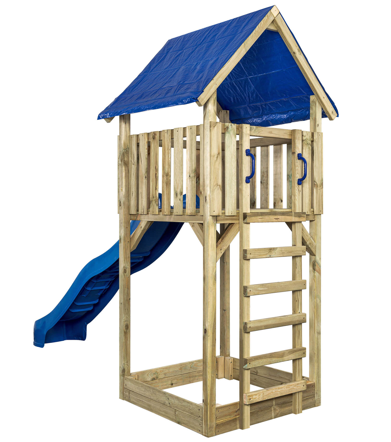 Lisa Wooden Climbing Frame Tower with Slide by Swing King