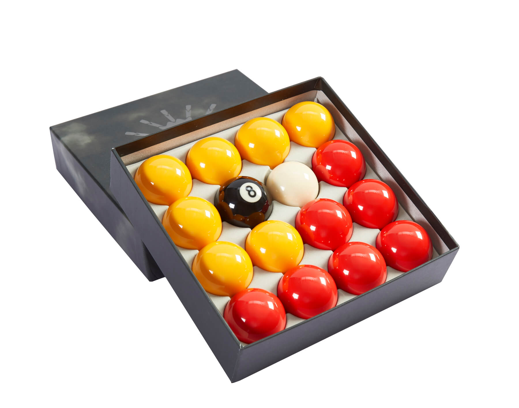 Pureline Premium 2-Inch Red & Yellow British Pool Ball Set