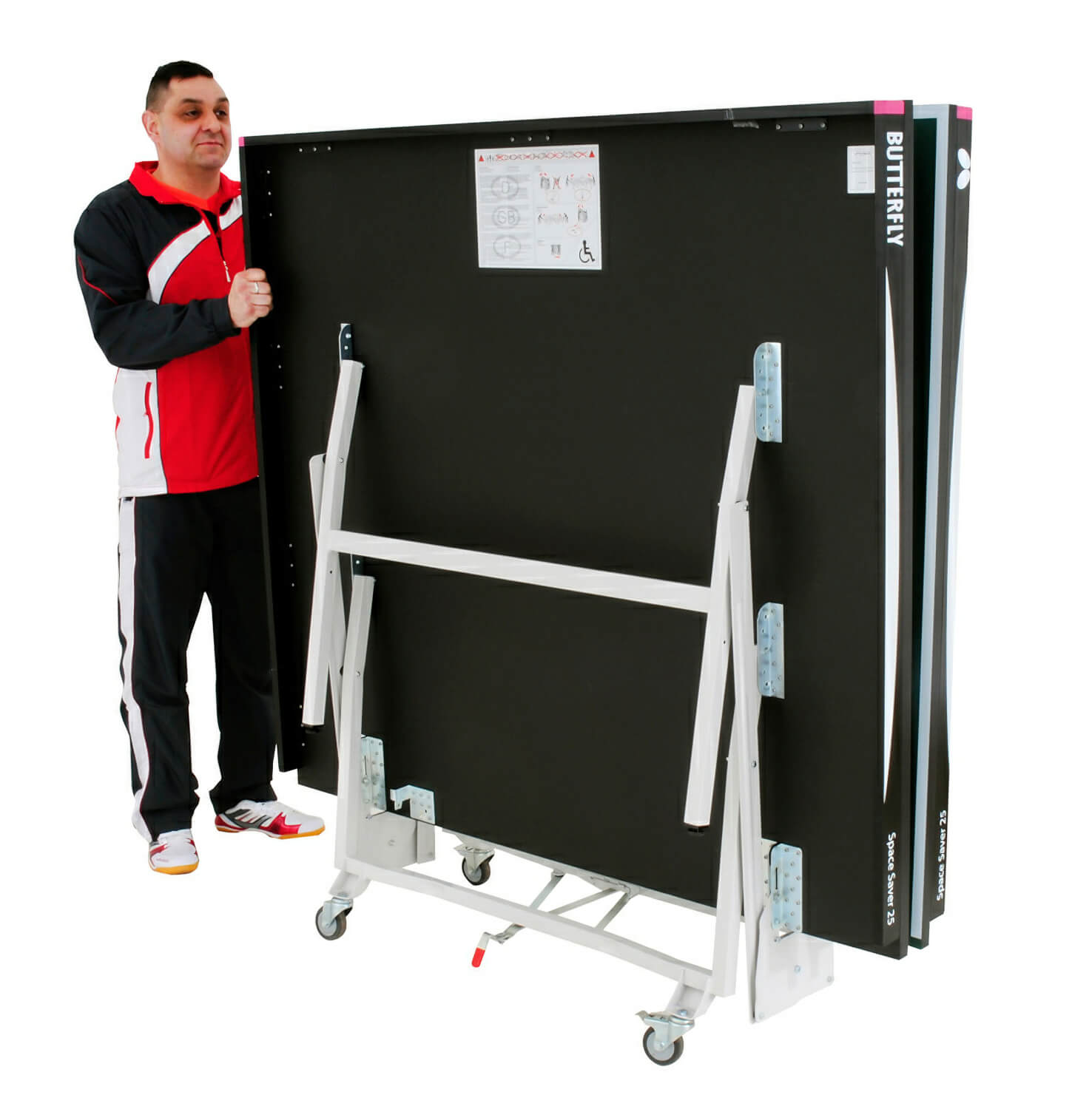 Butterfly Space Saver Rollaway Table Tennis