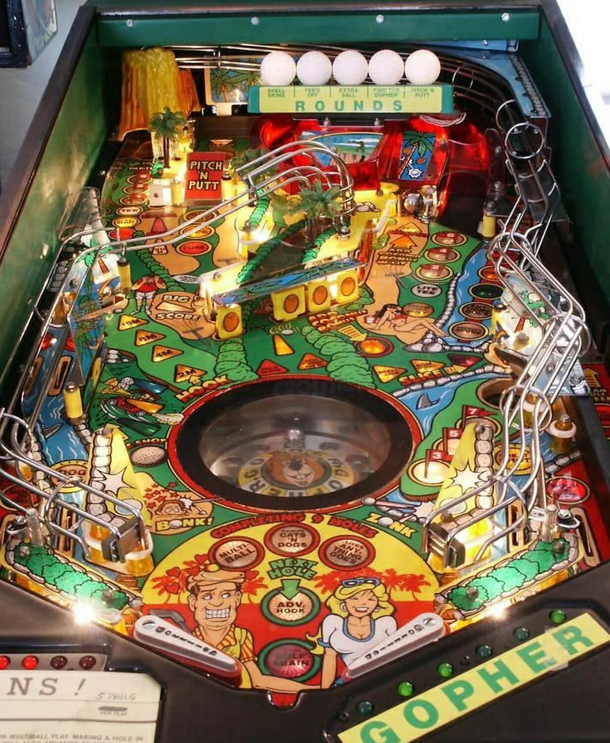 Teed Off Pinball Machine
