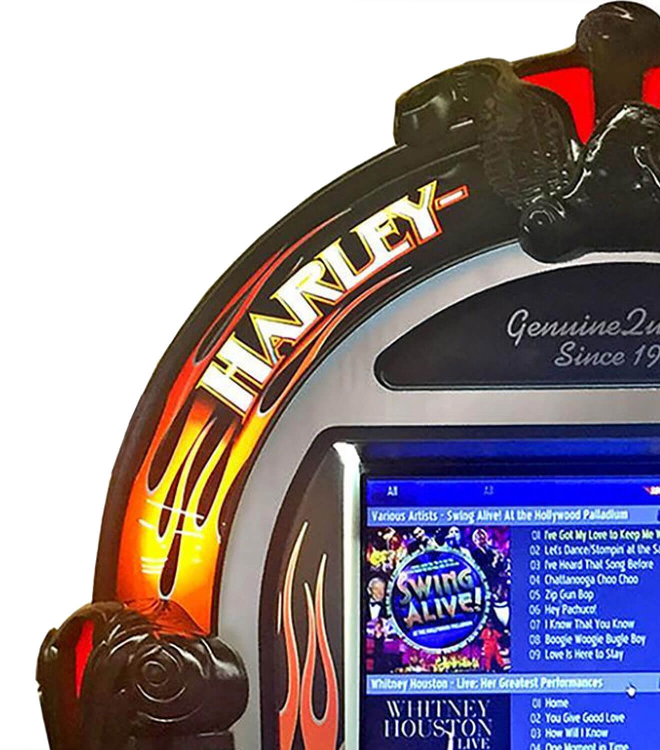 Rock-Ola Harley-Davidson Flames Digital Jukebox