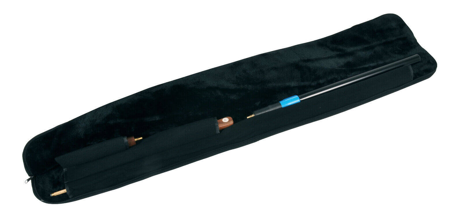 Peradon Black Full Zip Case for 3/4 Joint Cue & Extension