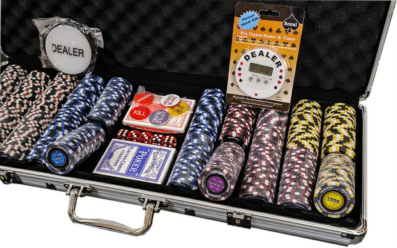 Pro Poker 500 Piece Numbered Poker Chip Set - 14g