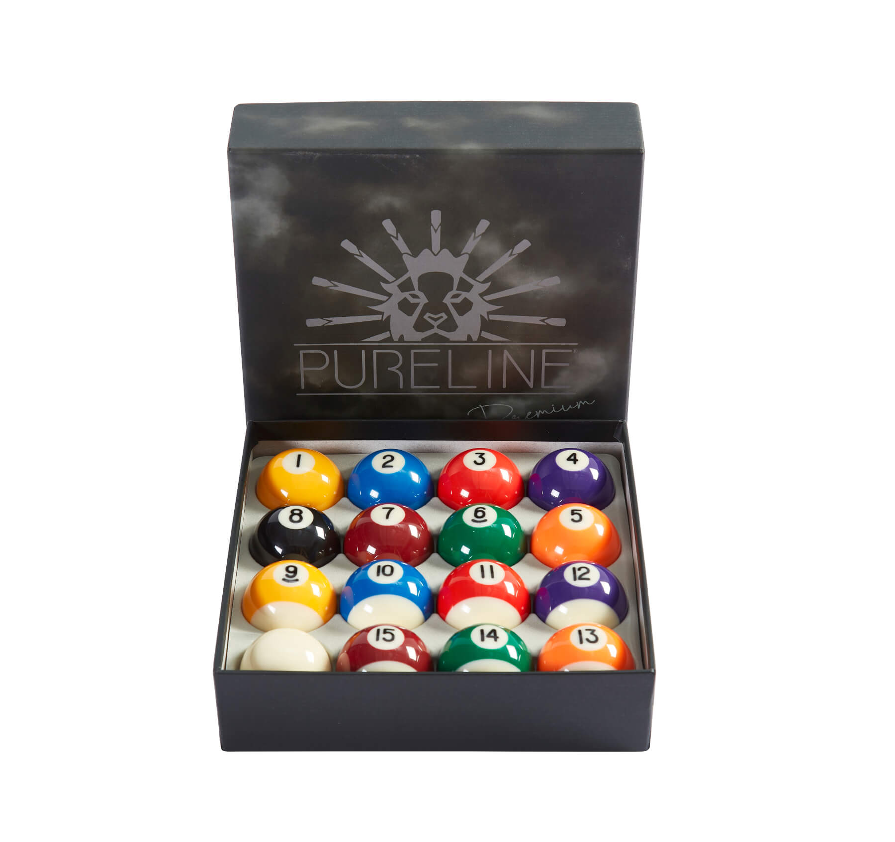 Pureline Premium Spots & Stripes 2 1/4-inch American Pool Ball Set