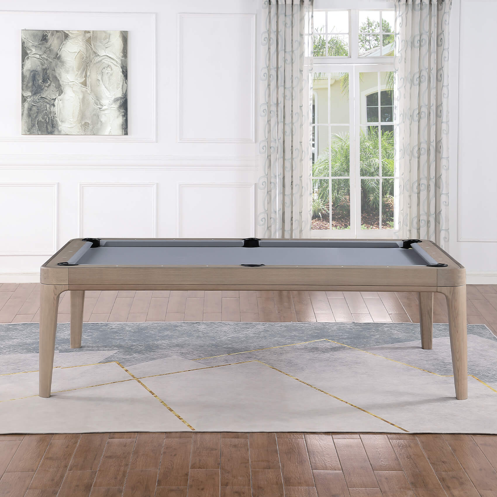 The Pureline Malta American Slate Bed Pool Dining Table
