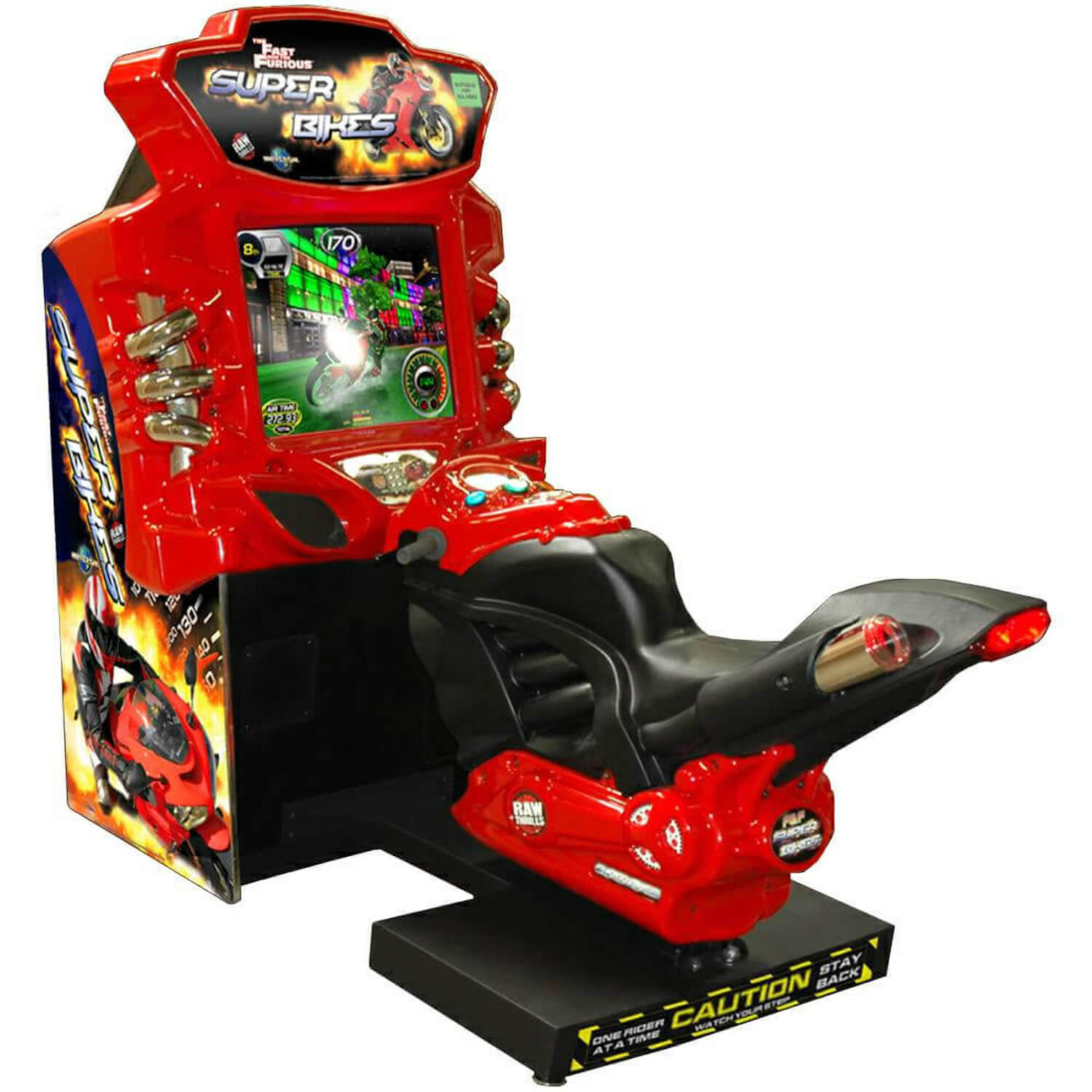 Raw Thrills Fast and the Furious Superbikes Arcade Machine