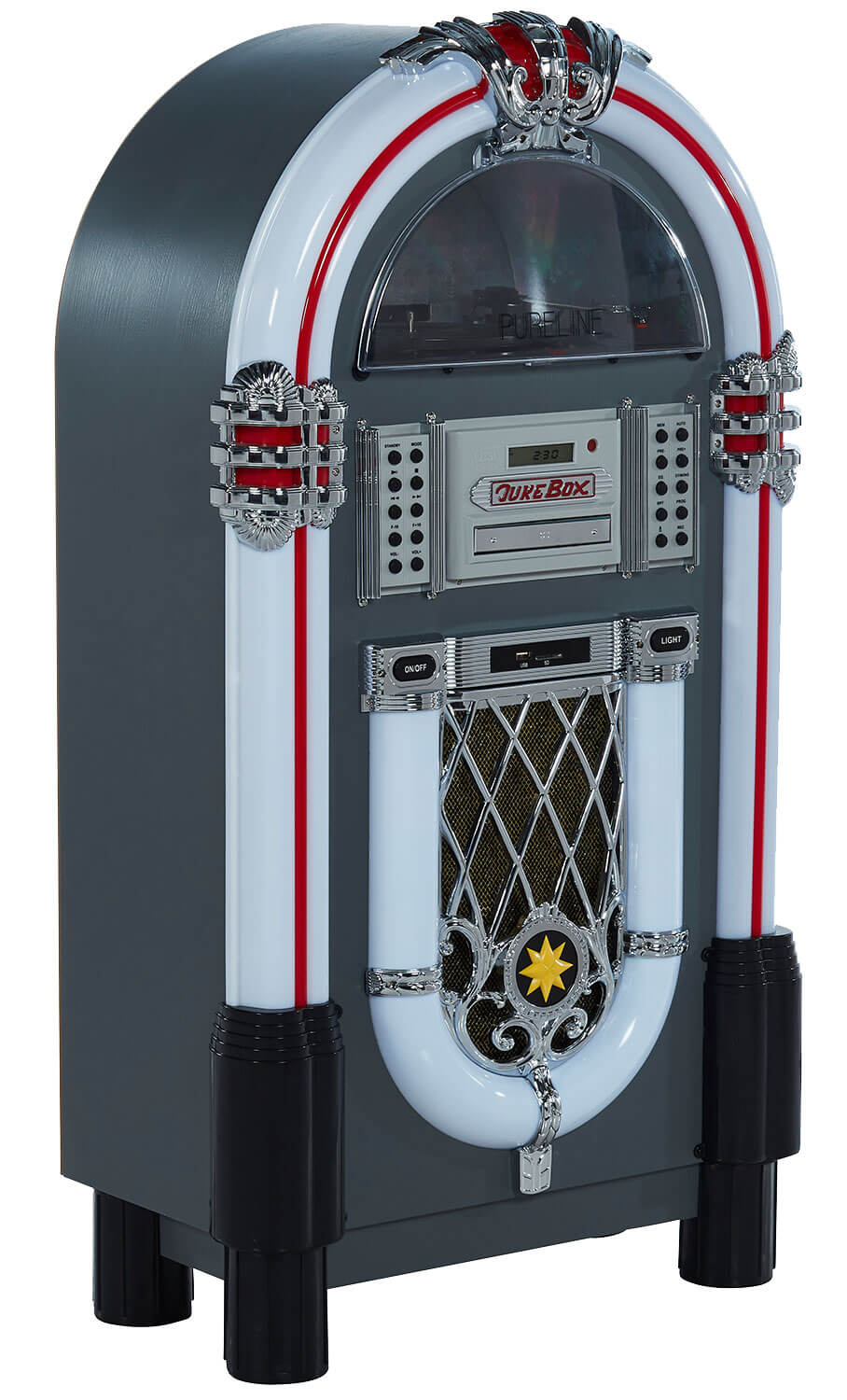Pureline 105V Retro Bluetooth, CD & Vinyl Jukebox