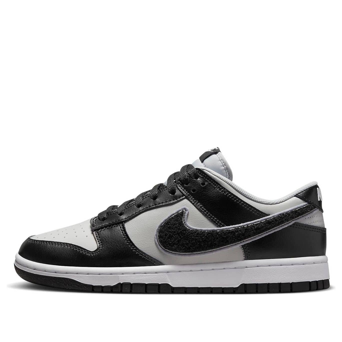 Nike Dunk Low  Chenille Swoosh - Black Grey Fog - Nike Dunk Low  Chenille Swoosh - Black Grey Fog - Yeezy Boost 350