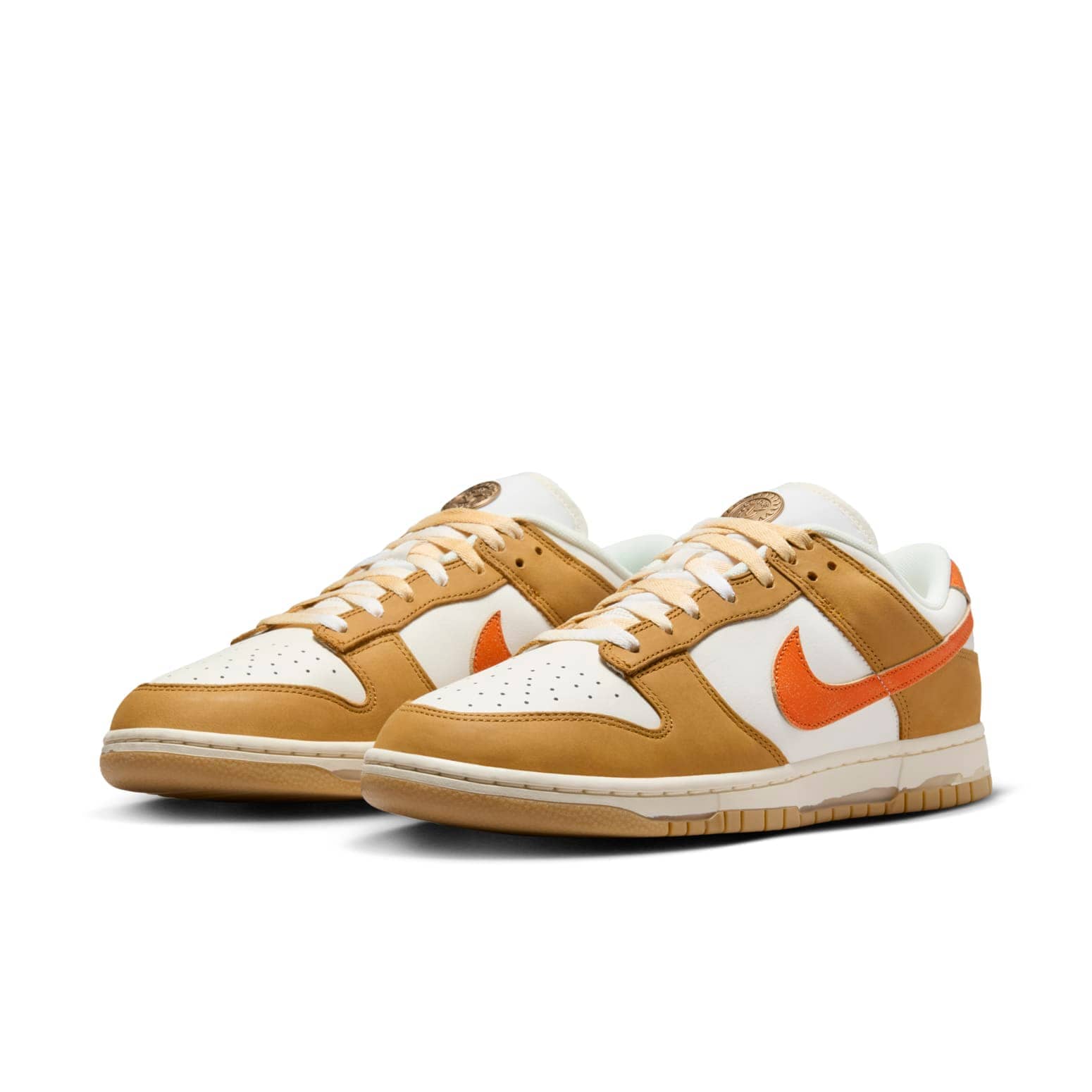 Nike Dunk Low Retro  Sail Safety Orange Wheat - Nike Dunk Low Retro  Sail Safety Orange Wheat - Yeezy Boost 350