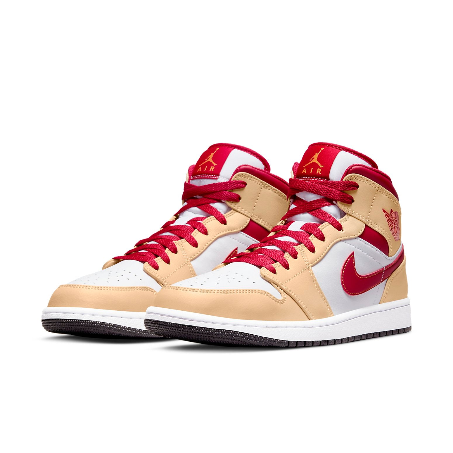 Air Jordan 1 Mid  Light Curry Cardinal Red - Air Jordan 1 Mid  Light Curry Cardinal Red - Yeezy Boost 350
