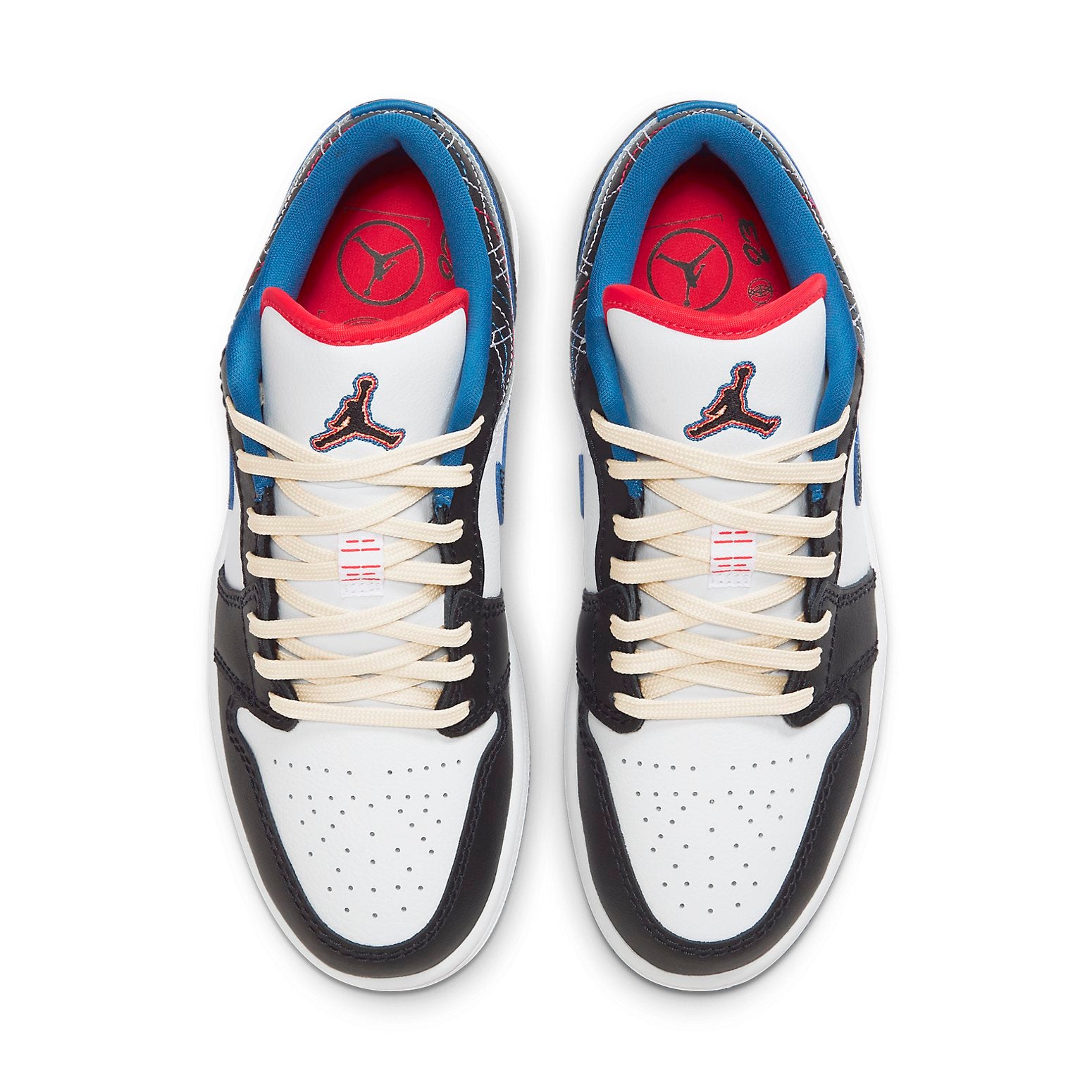 Air Jordan 1 Low  White Industrial Blue Siren Red - Air Jordan 1 Low  White Industrial Blue Siren Red - Yeezy Boost 350