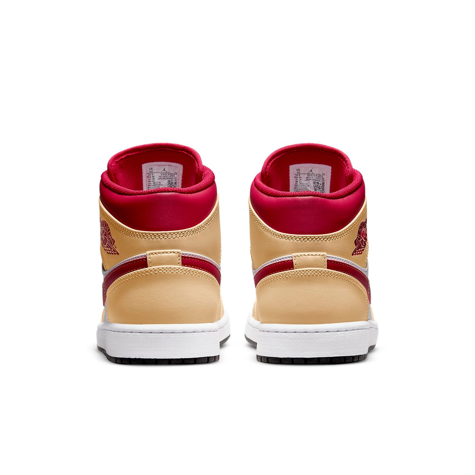 Air Jordan 1 Mid  Light Curry Cardinal Red - Air Jordan 1 Mid  Light Curry Cardinal Red - Yeezy Boost 350