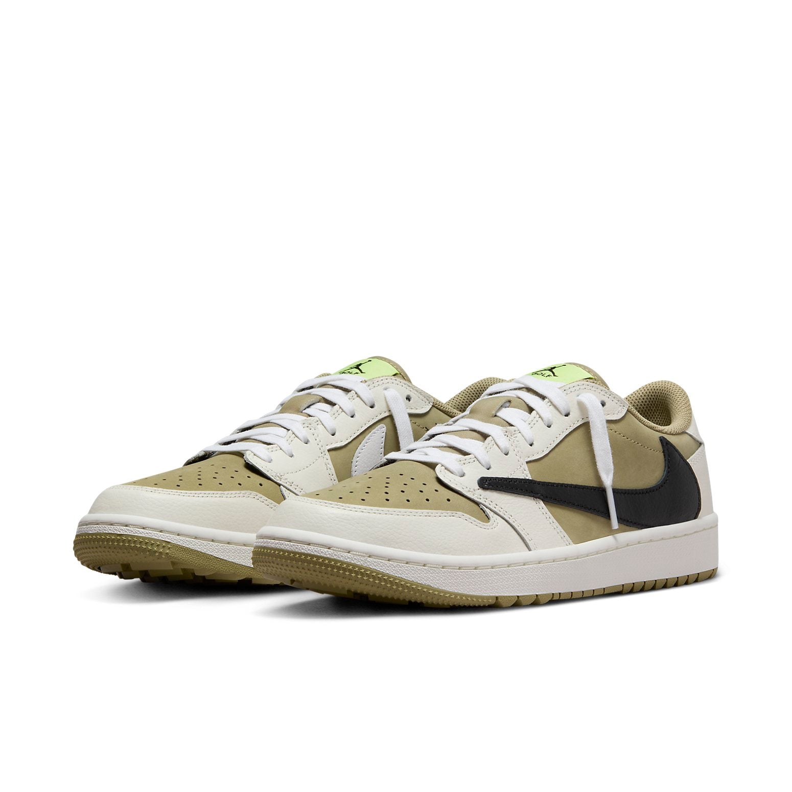Air Jordan 1 Low Golf x Travis Scott  Olive - Air Jordan 1 Low Golf x Travis Scott  Olive - Yeezy Boost 350
