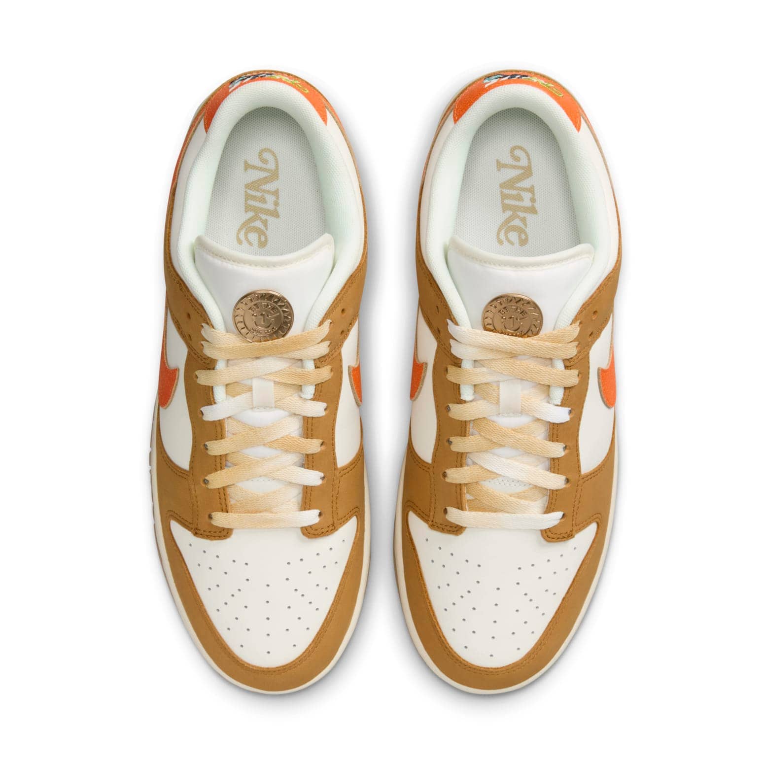 Nike Dunk Low Retro  Sail Safety Orange Wheat - Nike Dunk Low Retro  Sail Safety Orange Wheat - Yeezy Boost 350